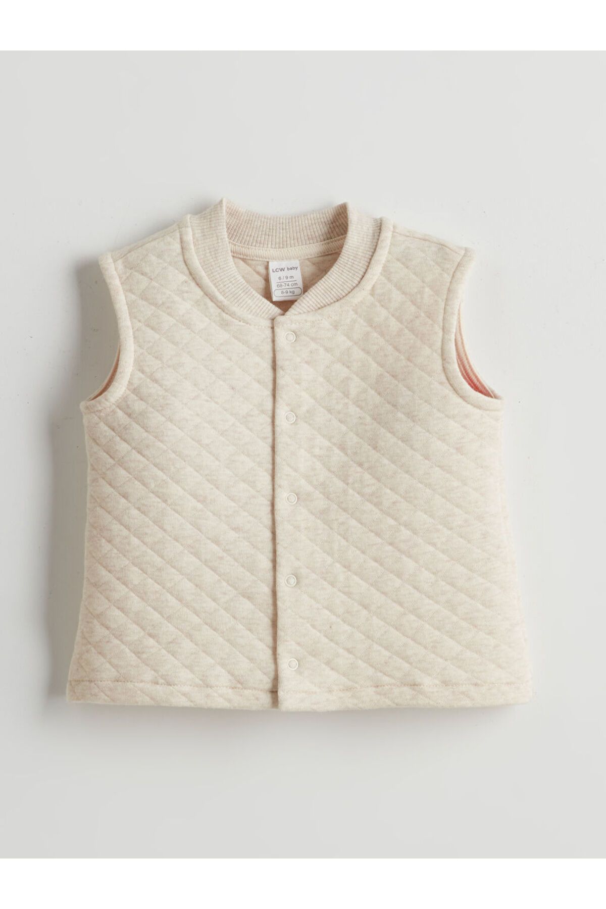 LC Waikiki-Lcw Baby Ecru Cotton Baby Boy Vest 1