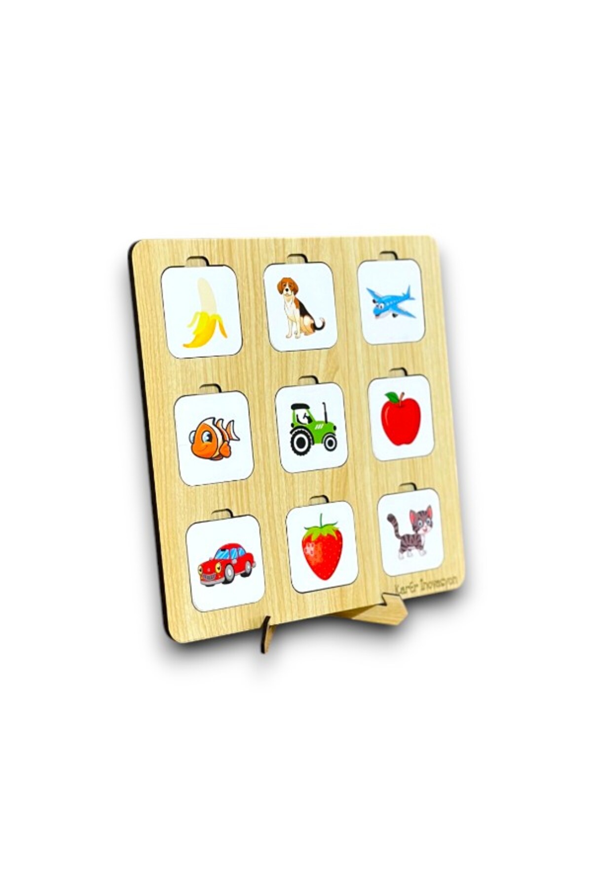 Bellacasa Gölge Eşleme Kartı Ahşap Oyun, Eğitici Oyuncak, Montessori Eğitim Oyuncak,Motor Zeka Oyuncak fotoğrafı 4 (önizleme)