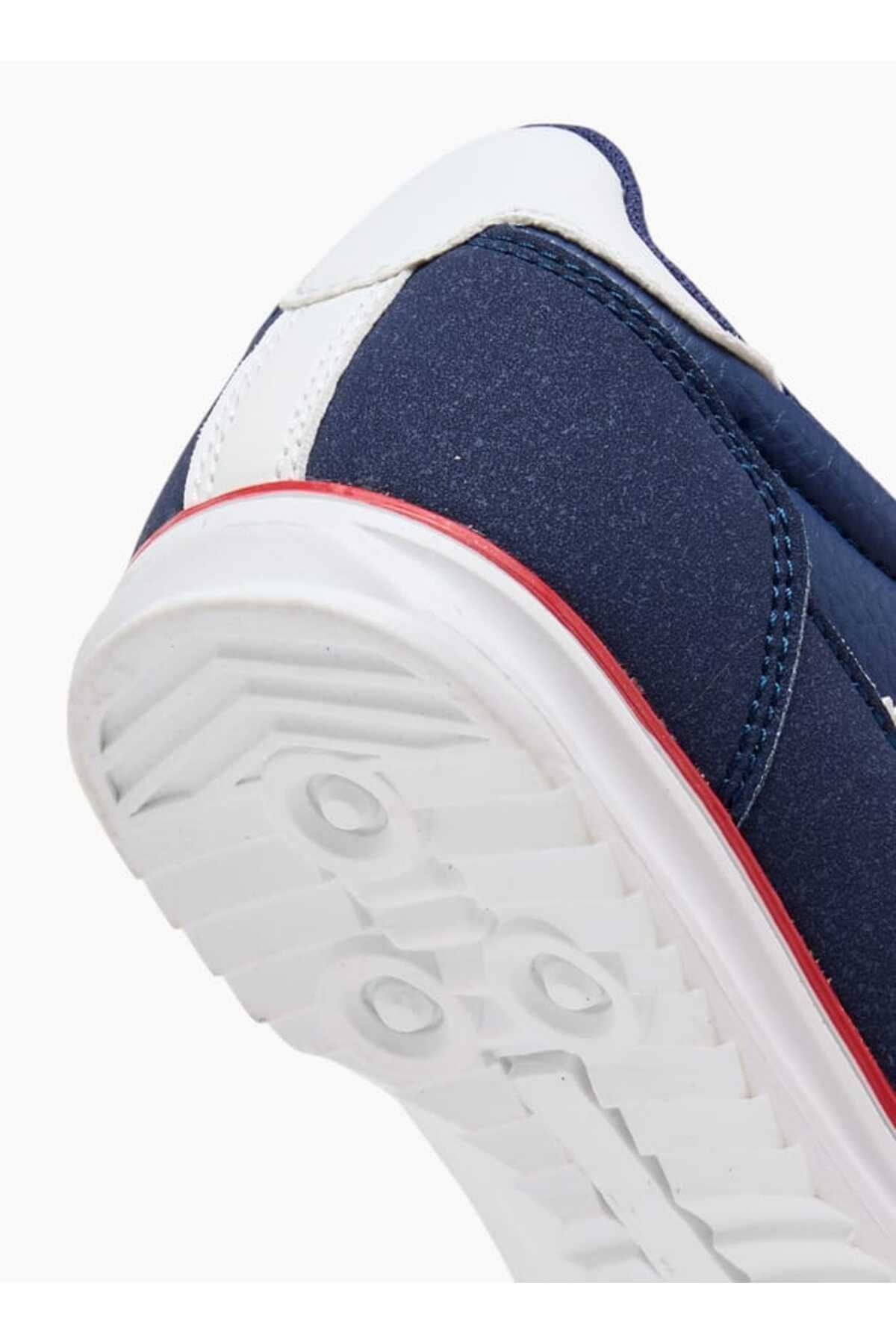 Dash-Panelled Sneakers with Hook and Loop Closure 5