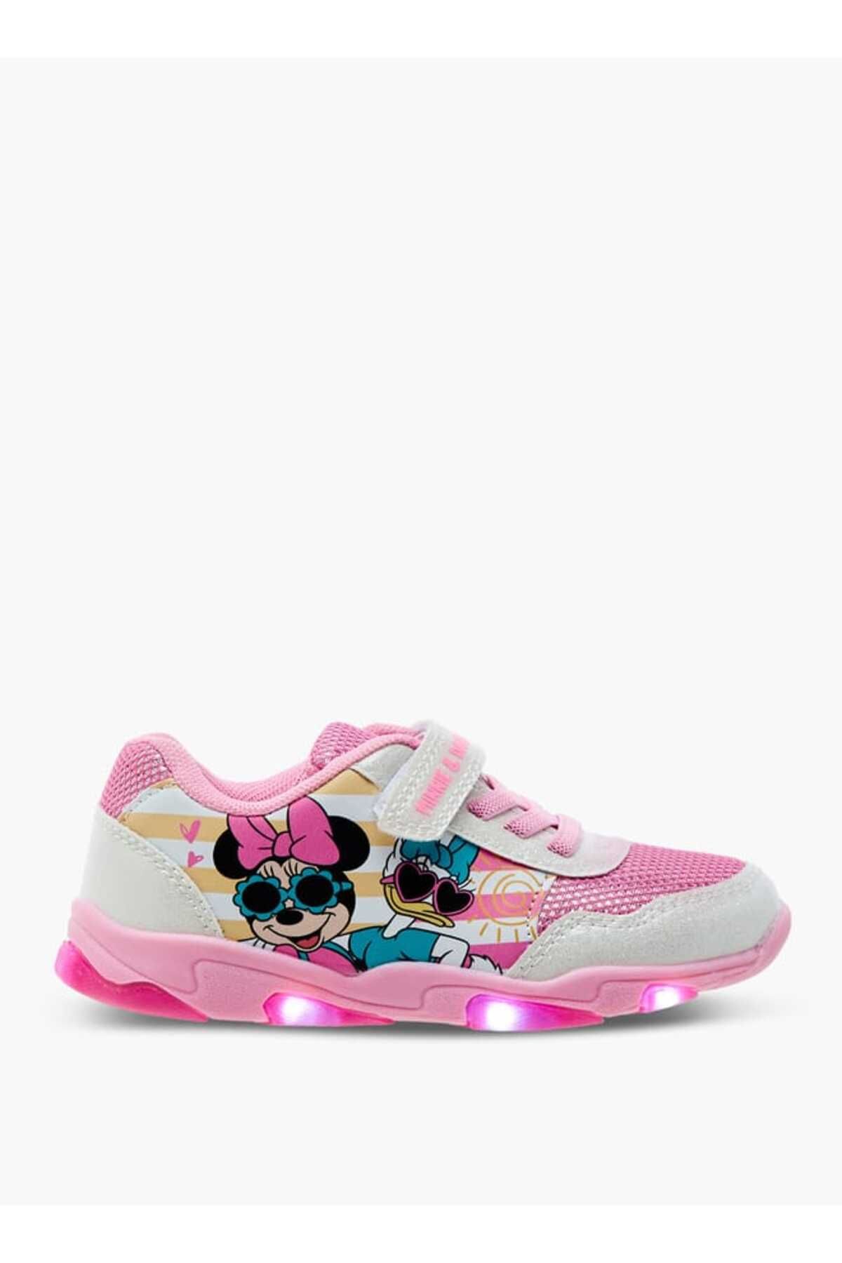 Disney-Minnie and Daisy Printed Light-Up Sneakers with Hook and Loop Closure 4