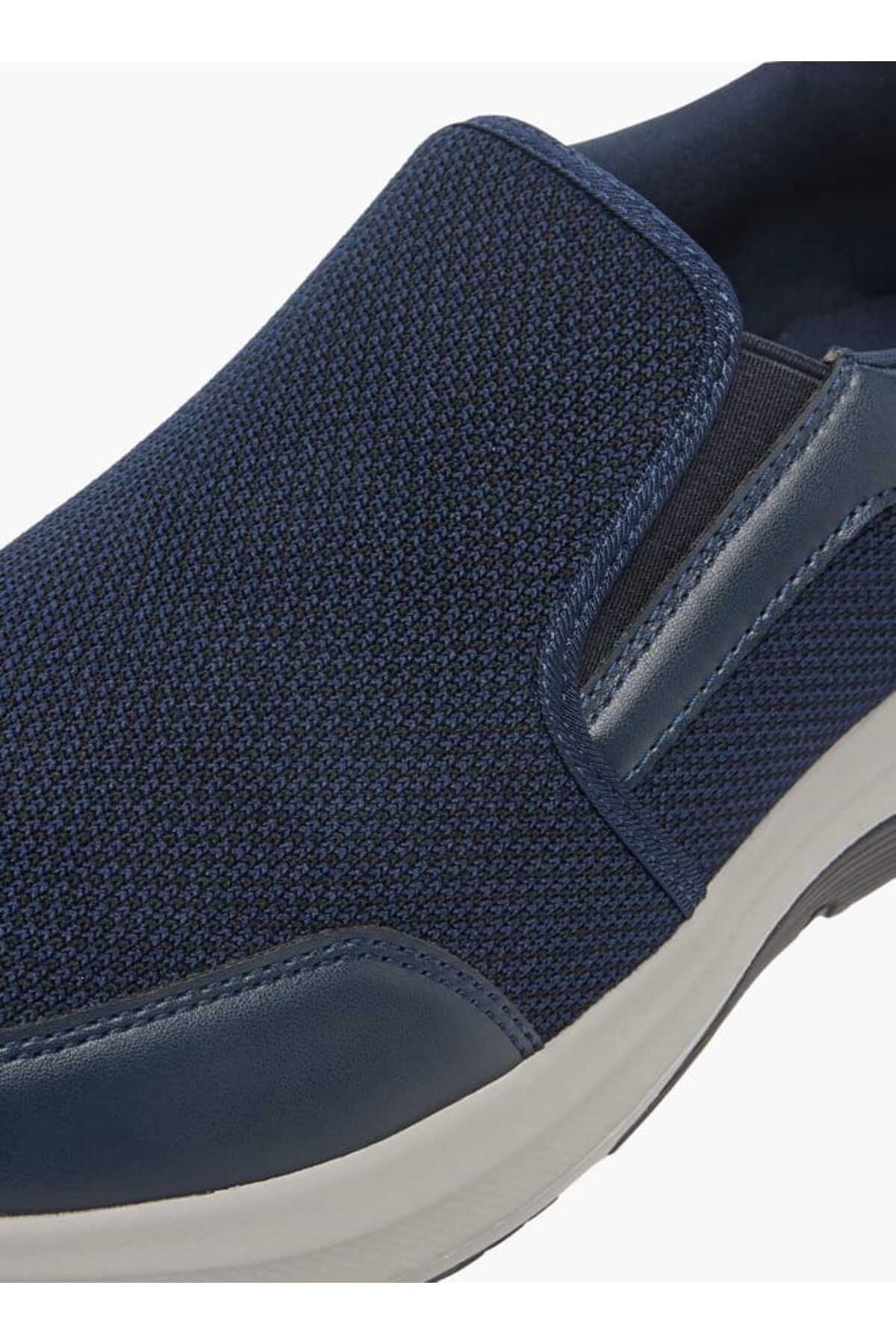 LBL by Shoexpress-LBL by Shoexpress Panelled Slip-On Sneakers with Pull Tabs 4