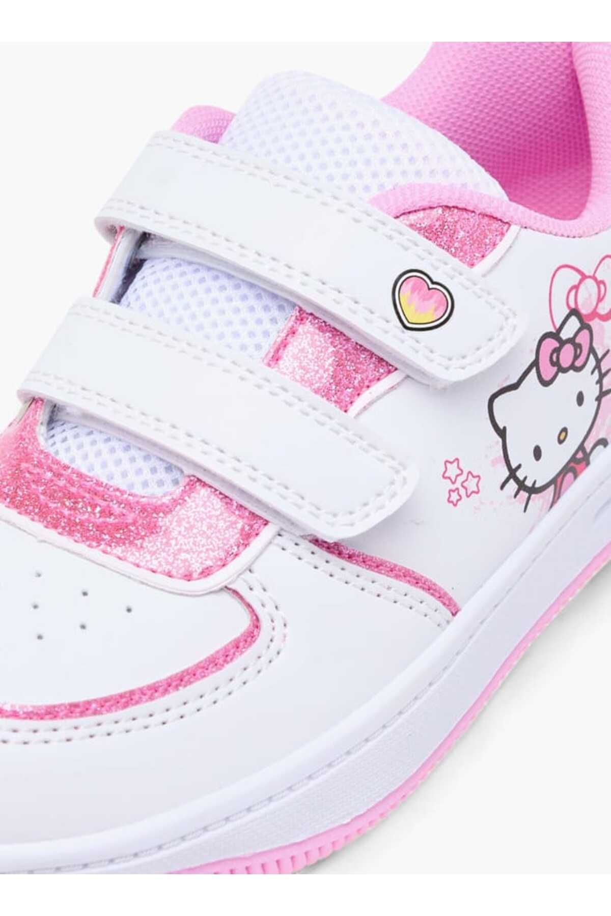 Hello Kitty-Print Sneakers with Hook and Loop Closure 4