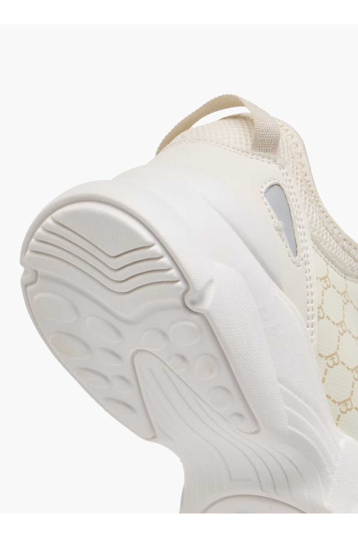 Flora Bella by Shoexpress-Flora Bella Monogram Print Sneakers with Hook and Loop Closure 5