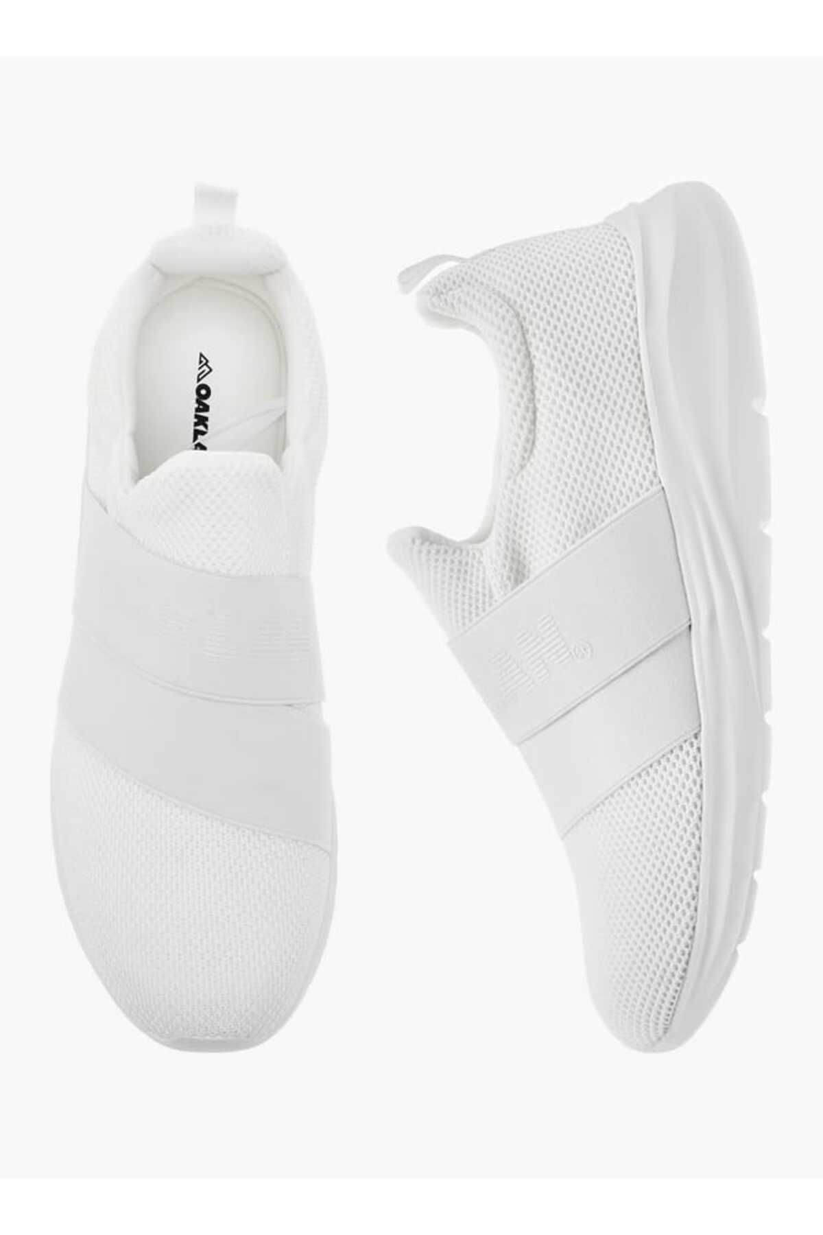 Oaklan by Shoexpress-Oaklan by Shoexpress Mesh Slip-On Sneakers with Pull Tabs 1