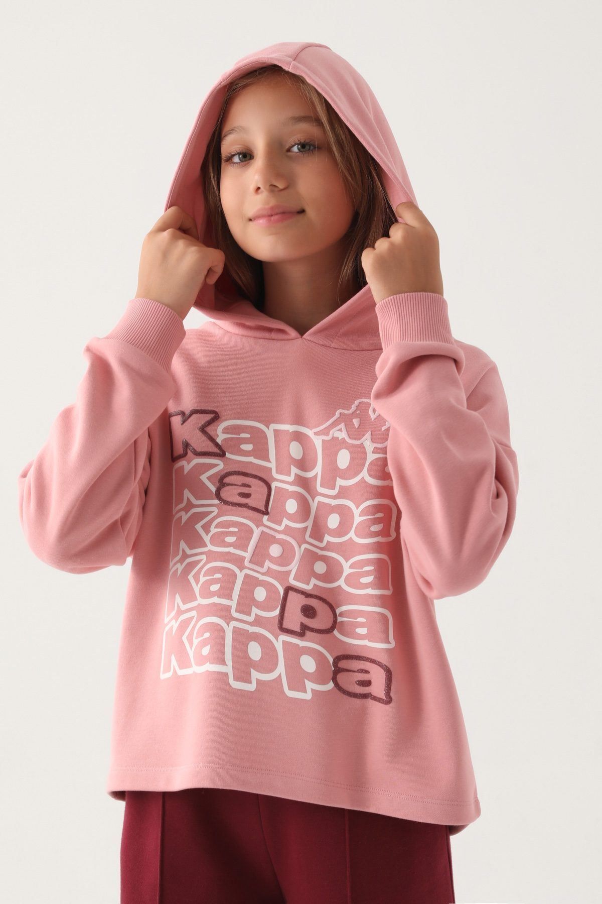 Kappa-7-16 Years Kappa Pink Girl's Sweatshirt 4