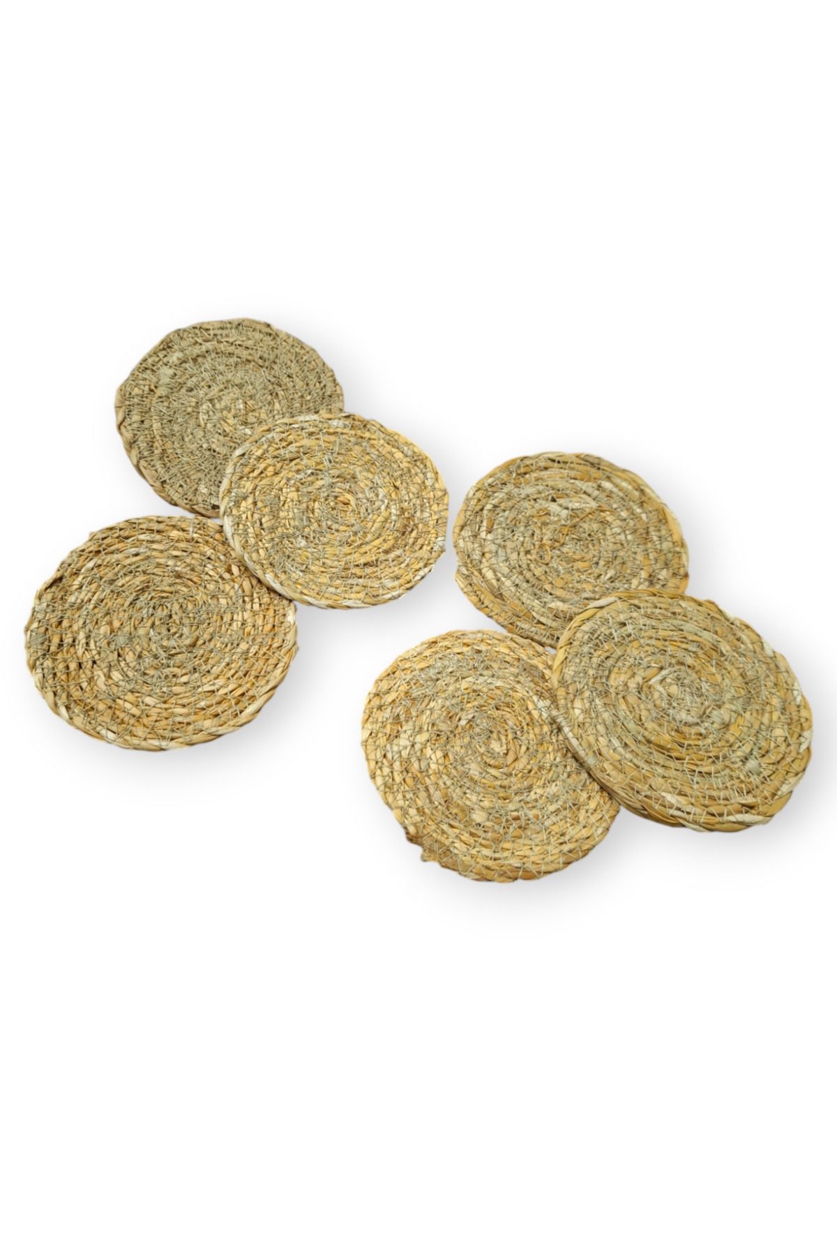 BALSA-Wicker Weave Coaster 6 Pieces 10 cm 1