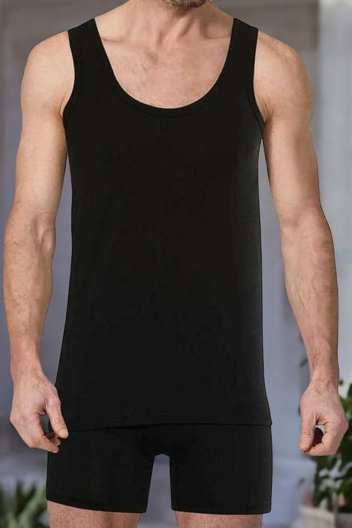 Soweto-Men's Black Dowry Undershirt and Boxer Set of 2 - swt.0698 1