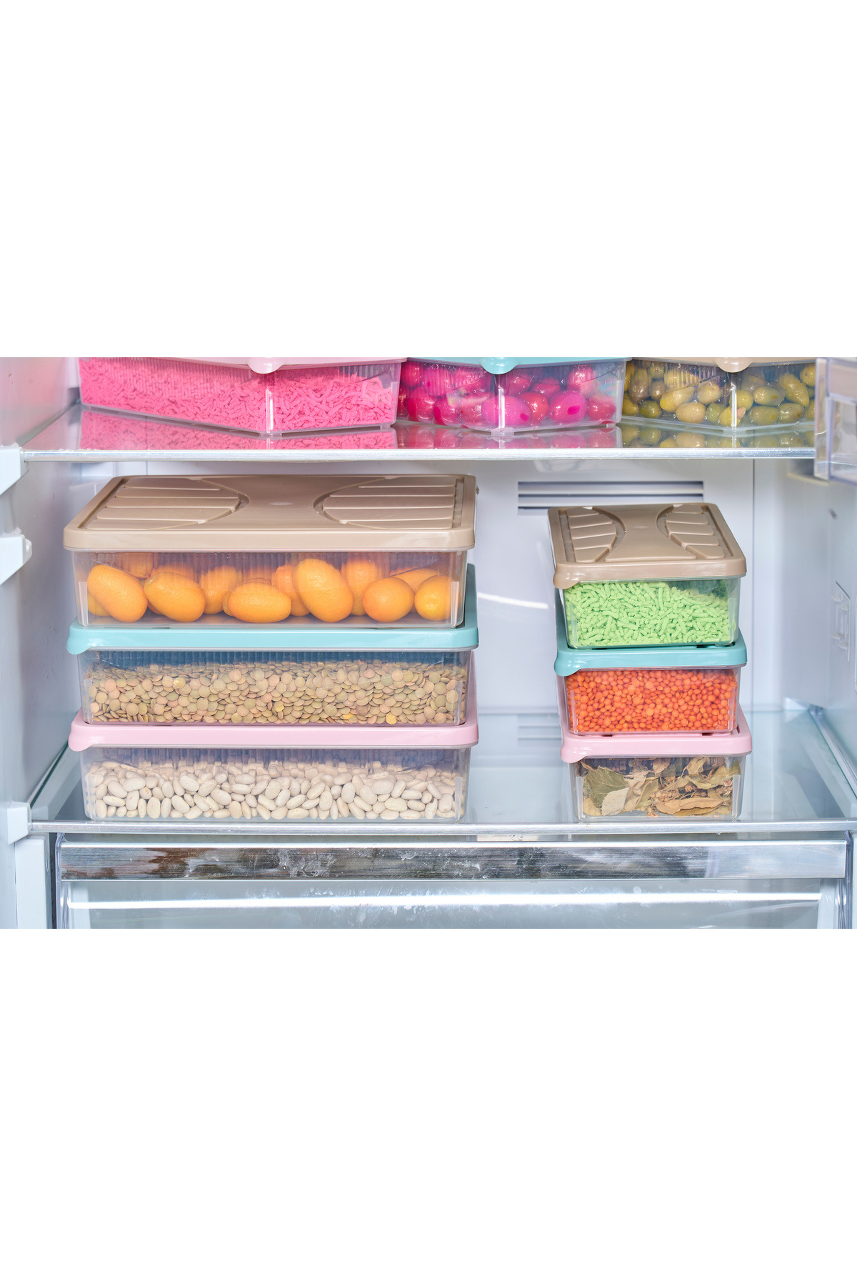 SUPERPUP-6Pcs 3500ml Leak Proof Storage Container - for Microwave, Deep Freezer, Icebox, Grocery, Picnic 1