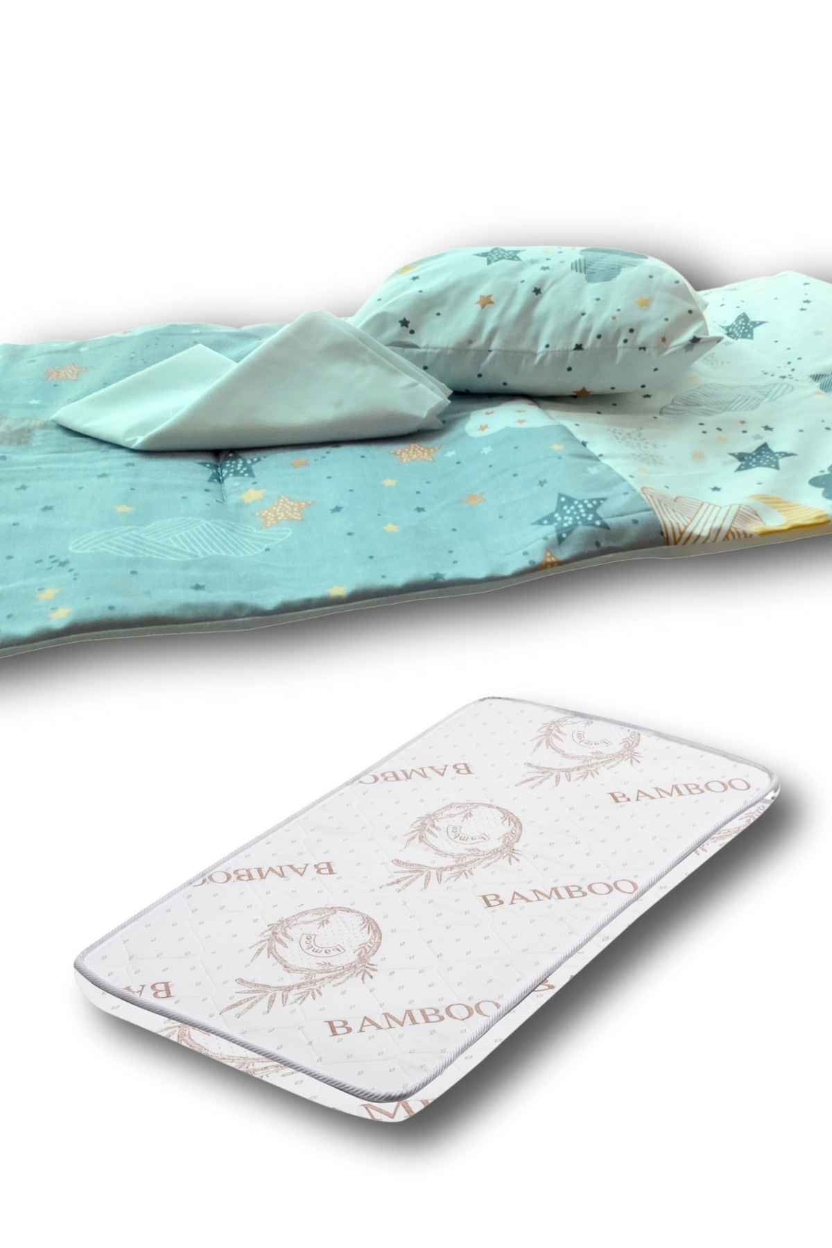 miracool 8'li Avantaj Beşik Seti / Beşik / Bambo Yatak / Yorgan / Yastık / Çarşaf / Babynest ve Yastık fotoğrafı 4 (önizleme)