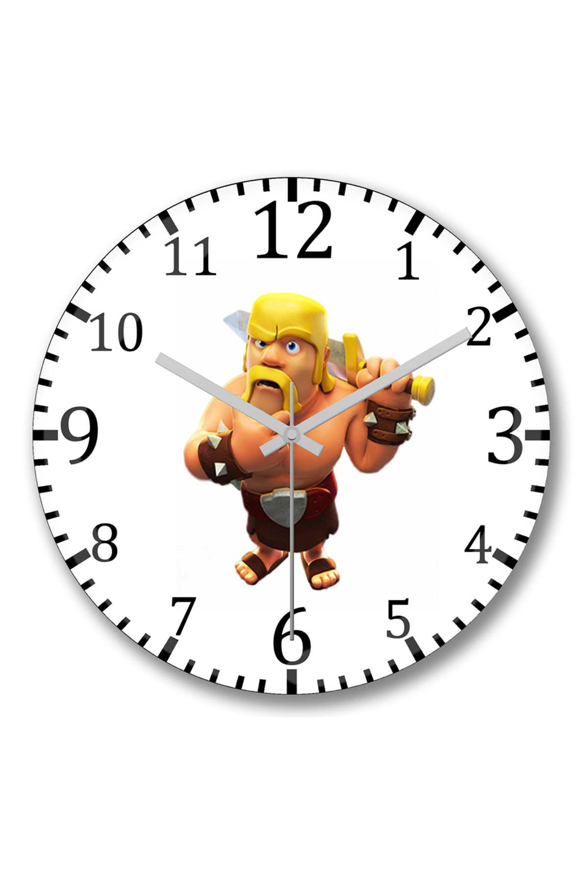 BASKI DÜNYASI Clash Royale Wall Clock Curved Real Glass- Trendyol