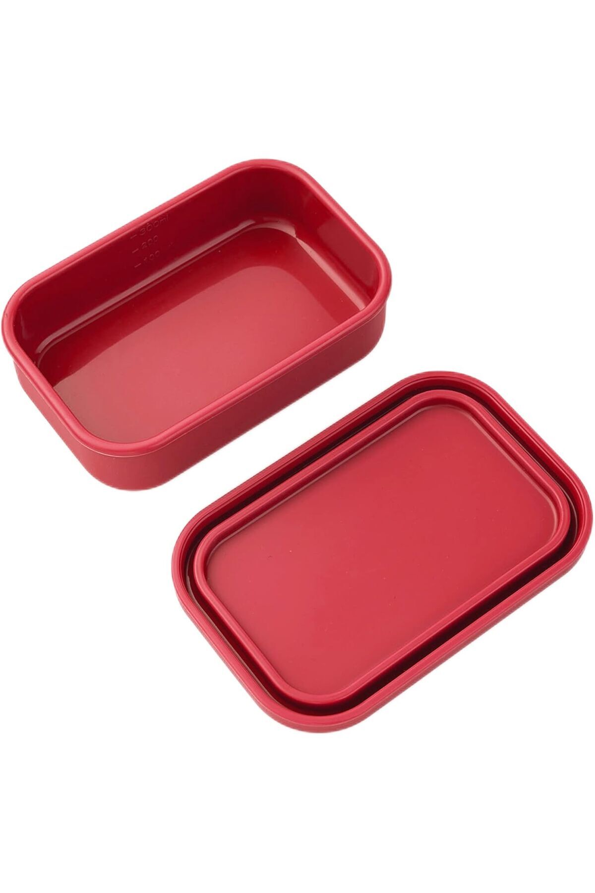 COOYA-2100 ML Silicone Lunch Box,Leak Proof Durable,Dishwasher Safe for Office/Travel/School,Red 5