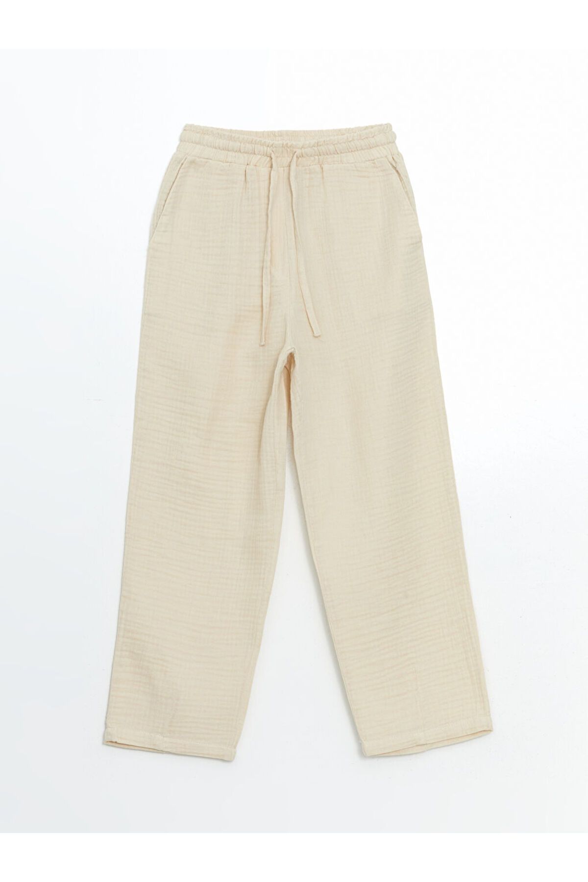 LC Waikiki Yeni Sezon Beli Lastikli Duz Muslin Kadin Pantolon - S5LS96Z8