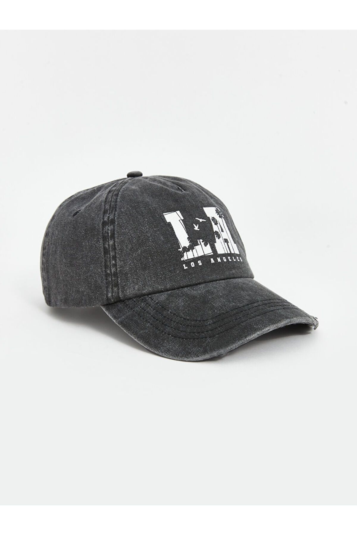 LC Waikiki-Lcw Accessories Anthracite Printed Men's Cap Hat 3