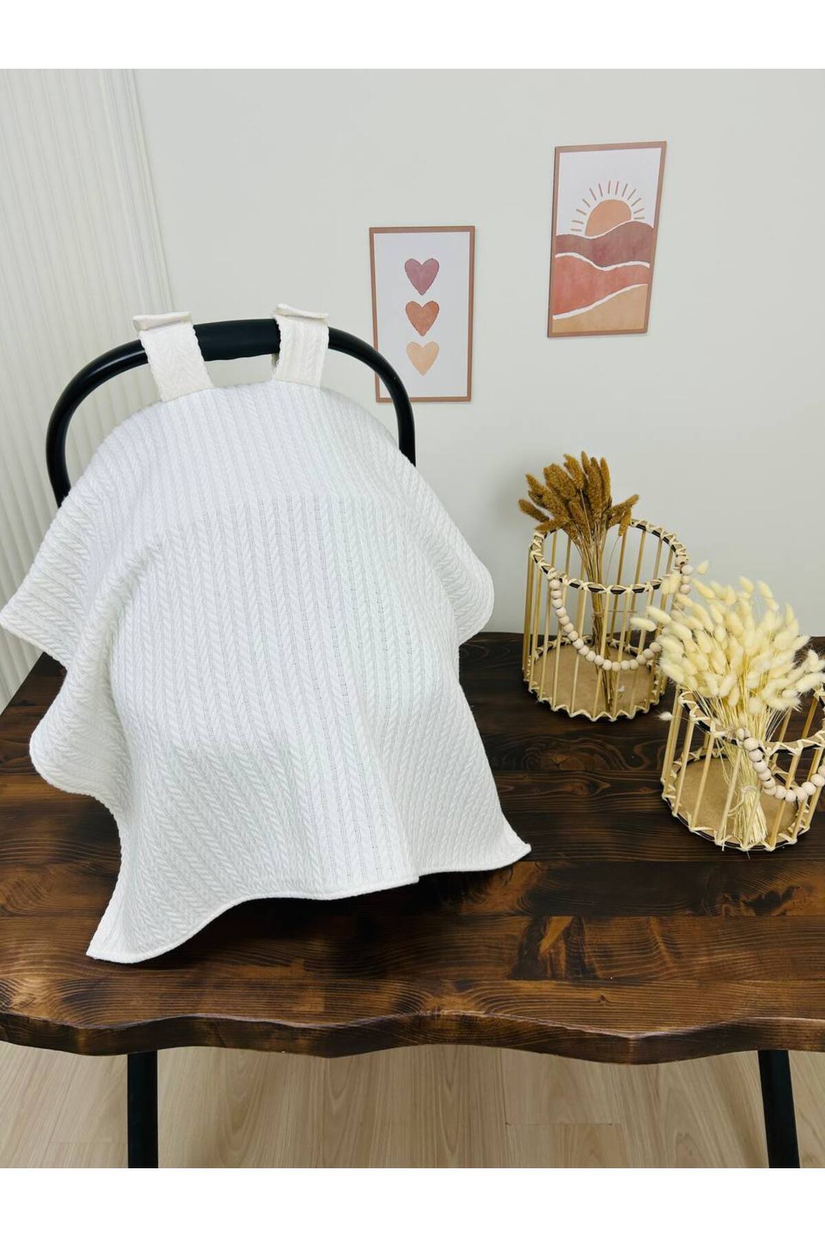 KARSU TASARIM İsimli Puset Örtüsü Nakış İşlemeli %100 Pamuk Örgü Pike Kumaş fotoğrafı 6 (önizleme)