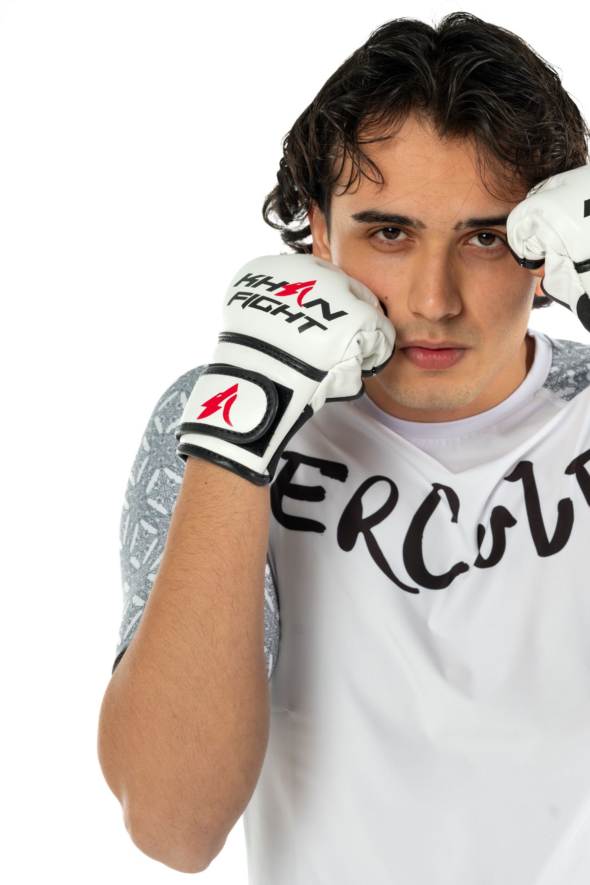 Hercules Fight Gear KF4 Profesyonel Beyaz MMA Eldiveni