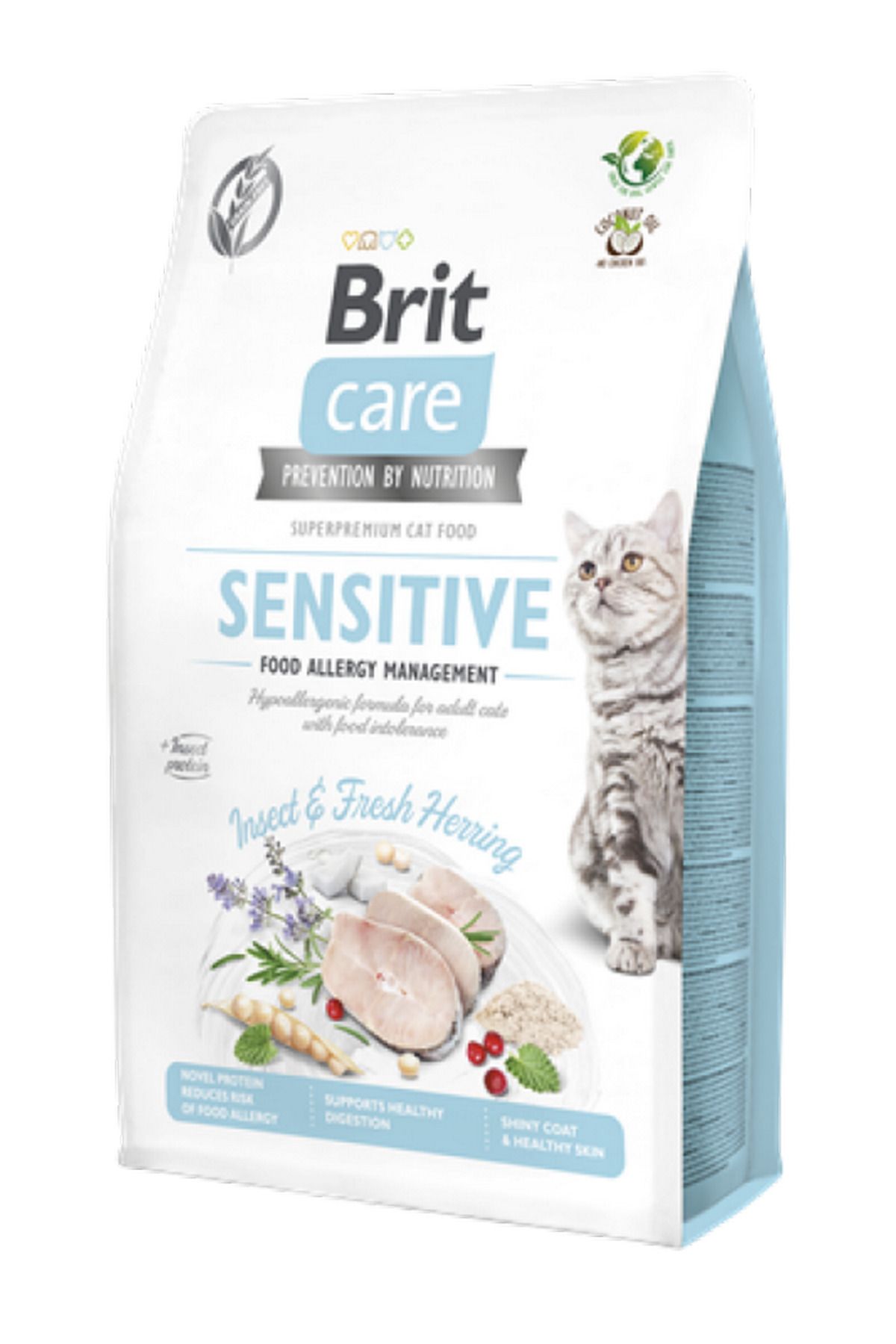 Brit Care 2 kg Alerjileri Olan Yetişkin Kediler İçin, Tahılsız, Hipoalerjenik, Larva Ve Taze GLSTD