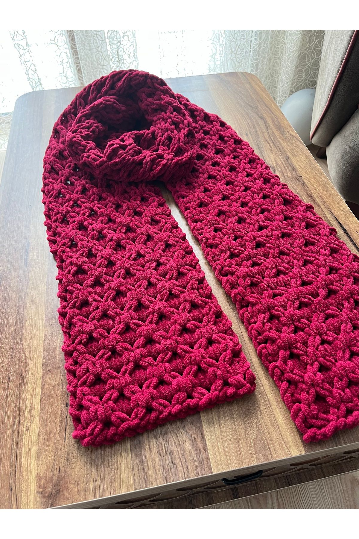 Alize-Lattice Pattern Puffy Fine Weft 2