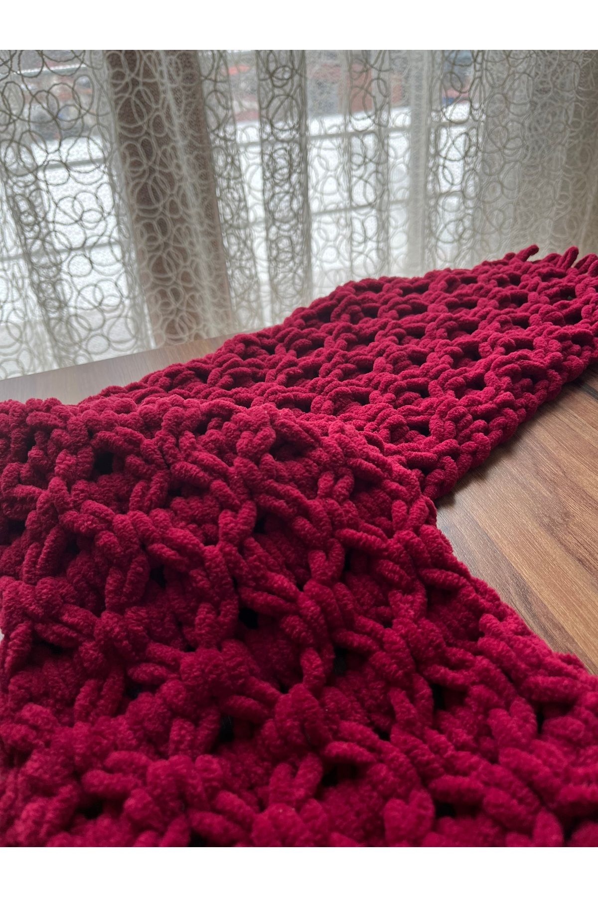 Alize-Lattice Pattern Puffy Fine Weft 6