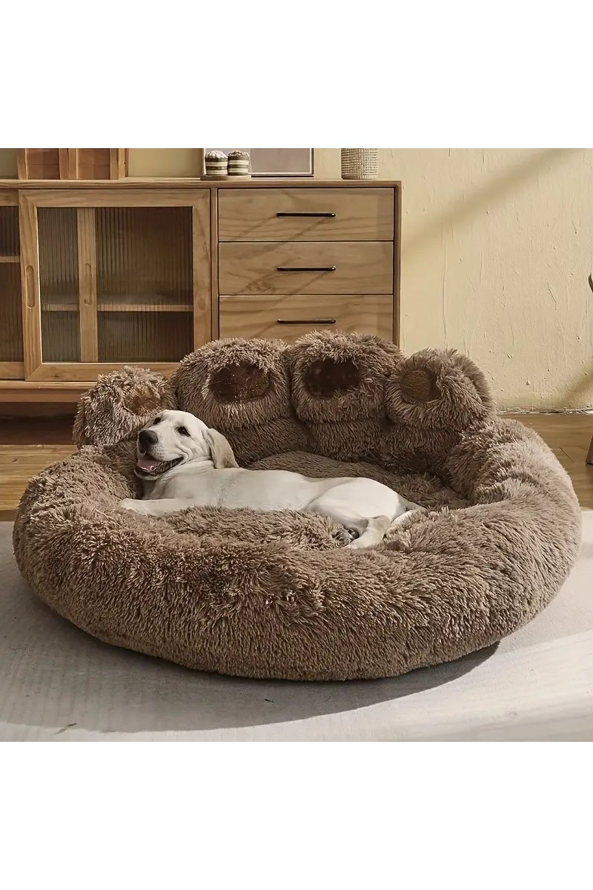 Comfort-Plush Pet Bed,Super Soft and Round Design,Suitable for Dogs and Cats, Can Be Used as a Dog and Cat 3