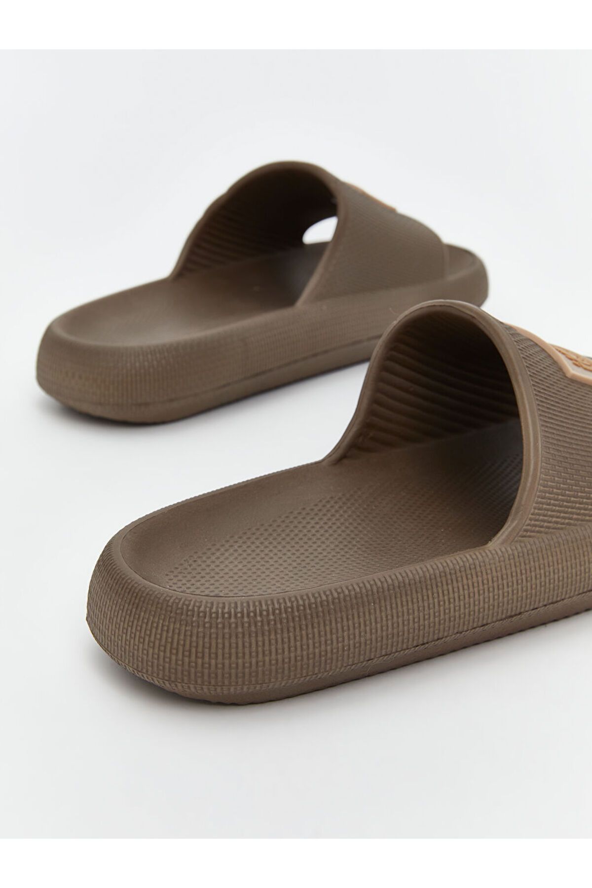 LC Waikiki-Lcw Steps Brown Single Band Printed Men's Slippers 5