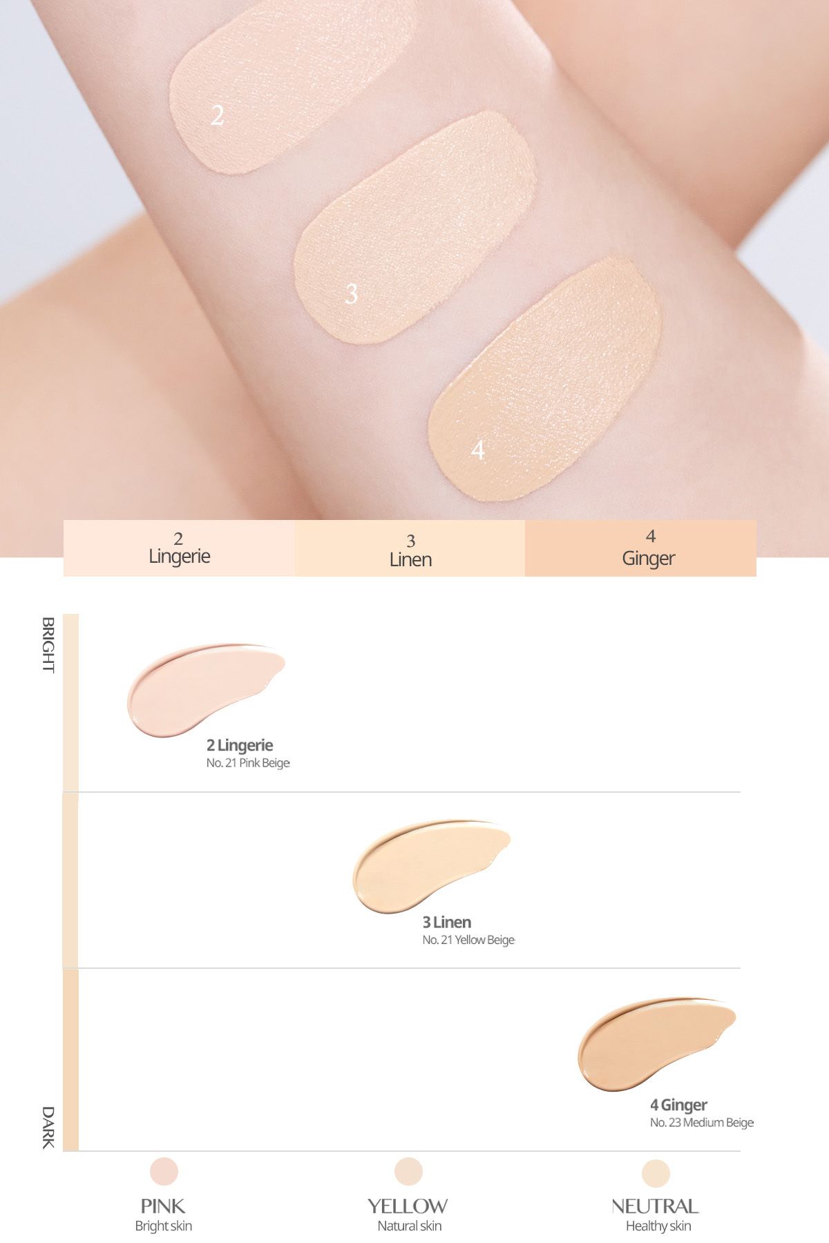 CLIO-Clio Kill Cover Mesh Glow Cushion - Intense Moisture, Radiance, Refill Spf50+Pa++++ (4 Ginger) 4
