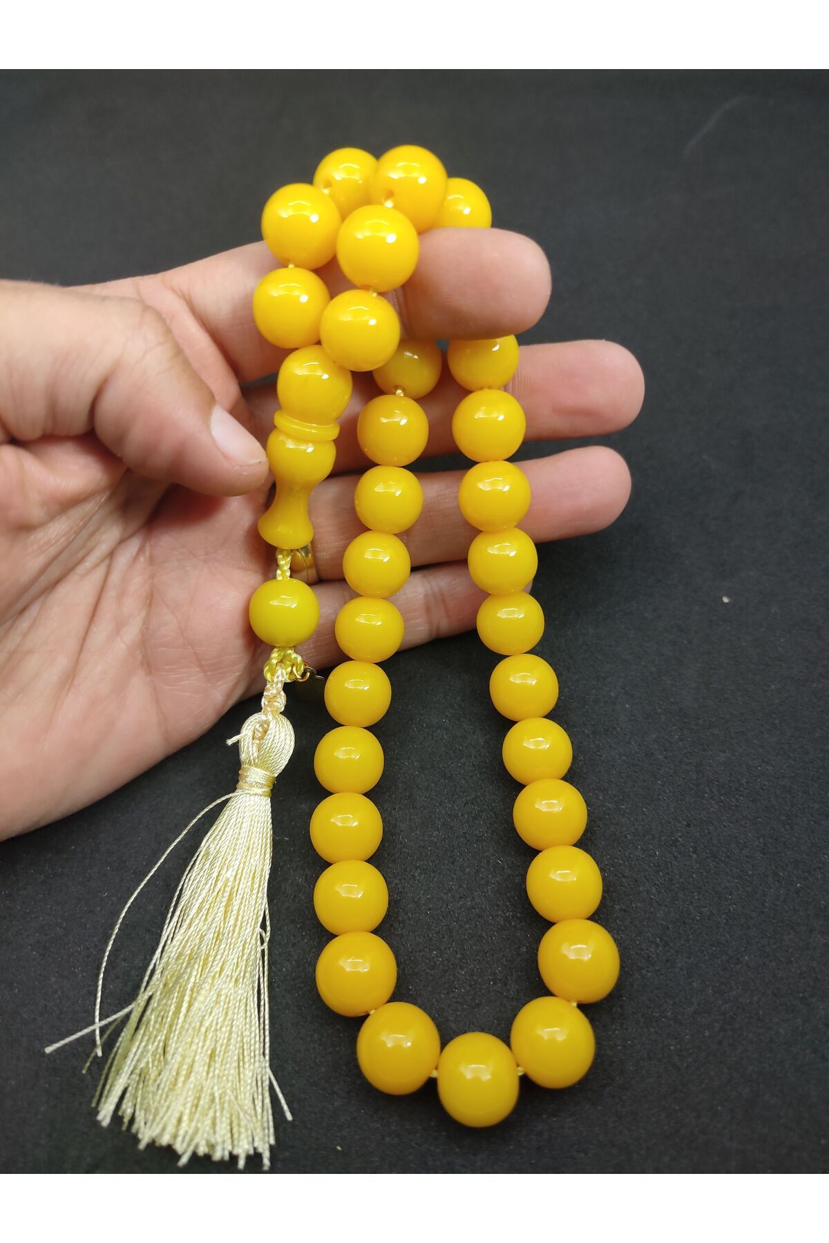 İskeçe Exclusive-Ebu Zeyn Master - 12 Layers Stringed, Large Size Crimped Amber 7210 5