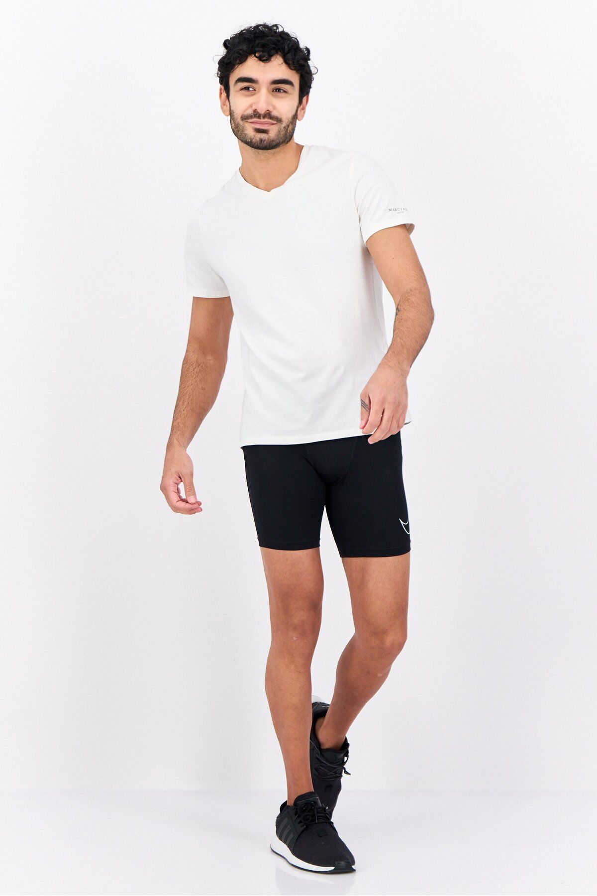 Nike-Men Sportswear Fit Pull On Training Shorts, Black 4