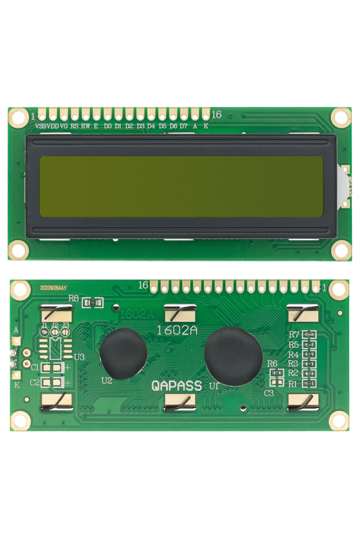 lcd1602-i2c-lcd-display-module-16x2-karakter-lcd-pcf-85... Choice Lcd1602 Green Lcd1602 I2c Module Blue / Yellow Green Screen 16x2 ...