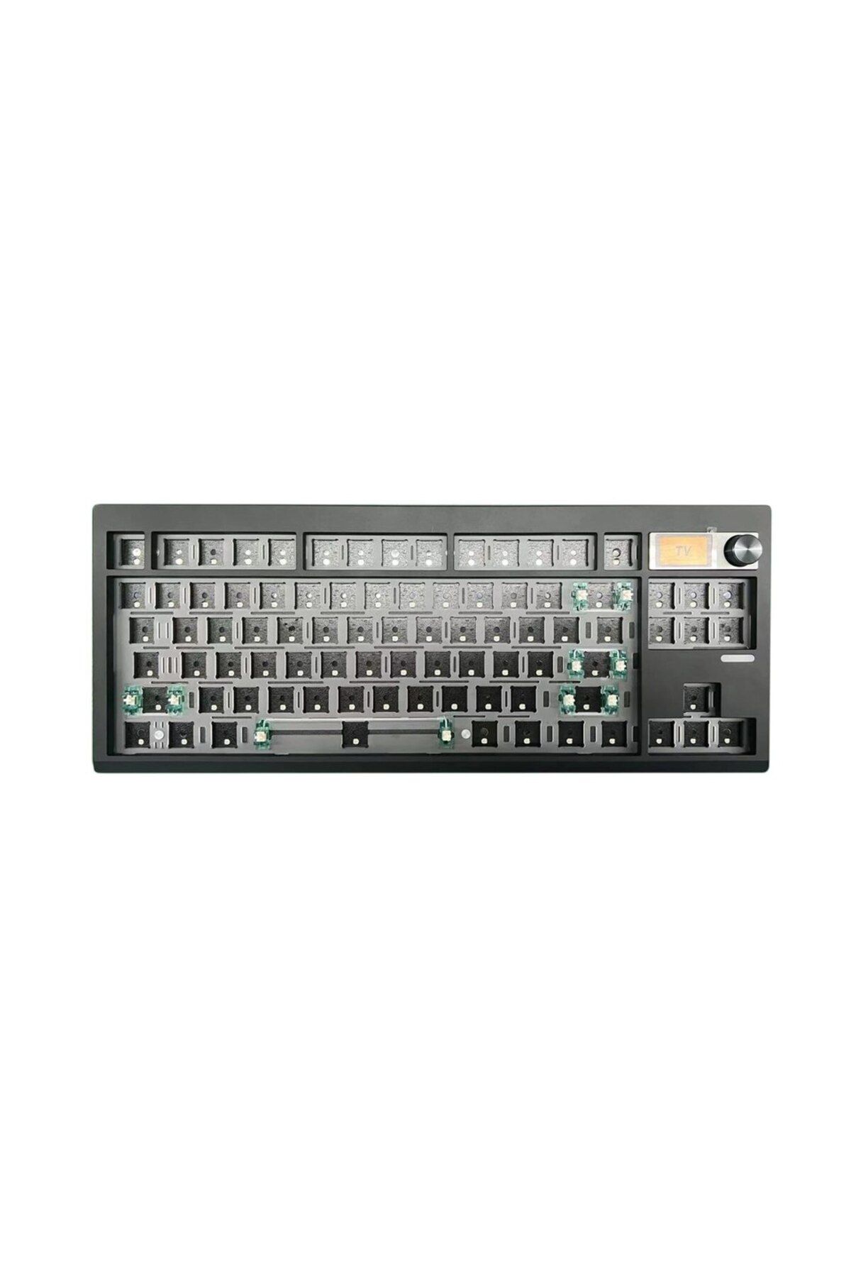 Choice-Gmk87black Gmk87 Mechanical Keyboard Kit With Display Screen Rgb Backlit Gasket Structure Gaming Hot 1
