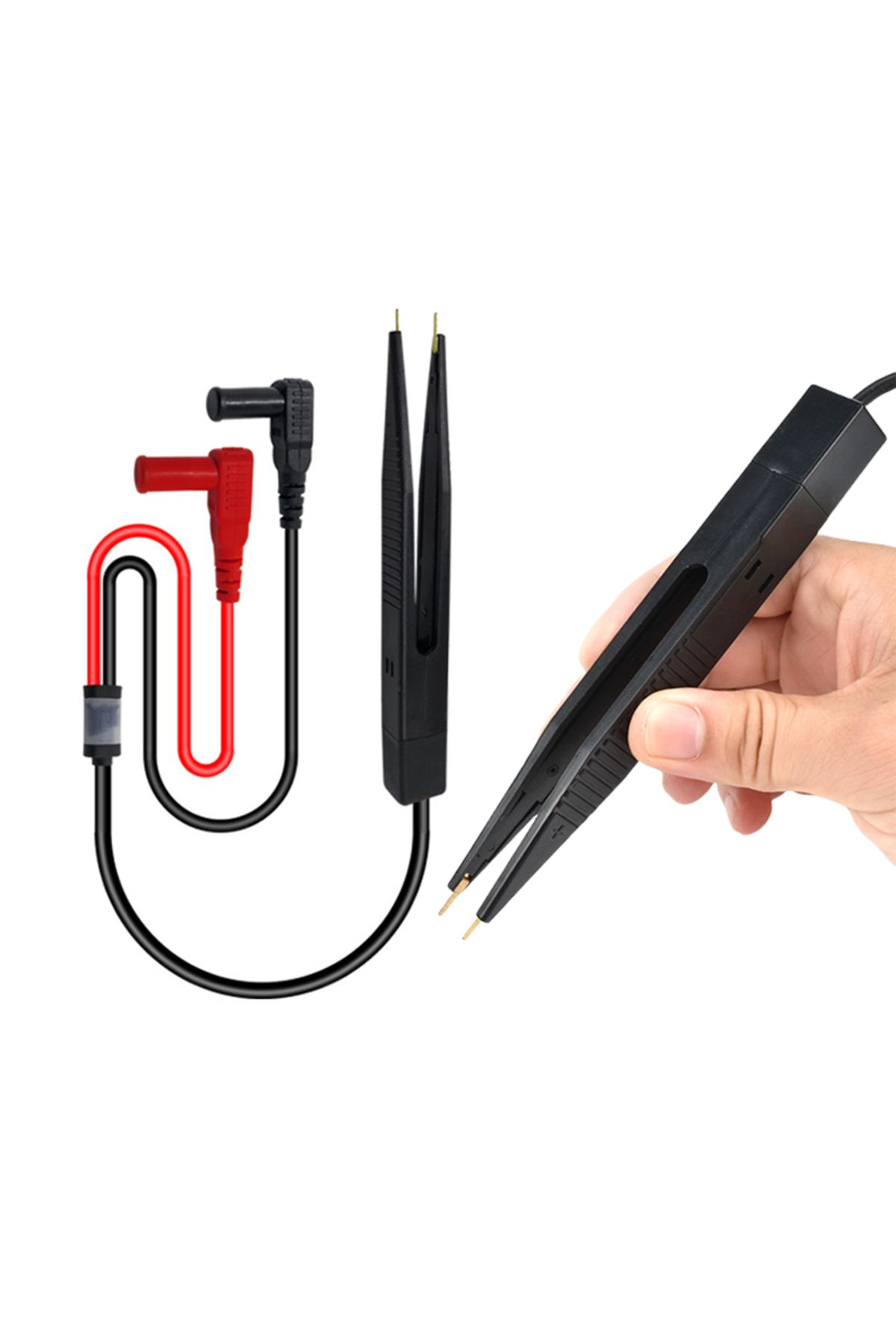 Realmote-Clip Test Pen Smd Multimeter Probe Tweezers Patch For Capacitance Inductance Resistor Chip Compon... 7