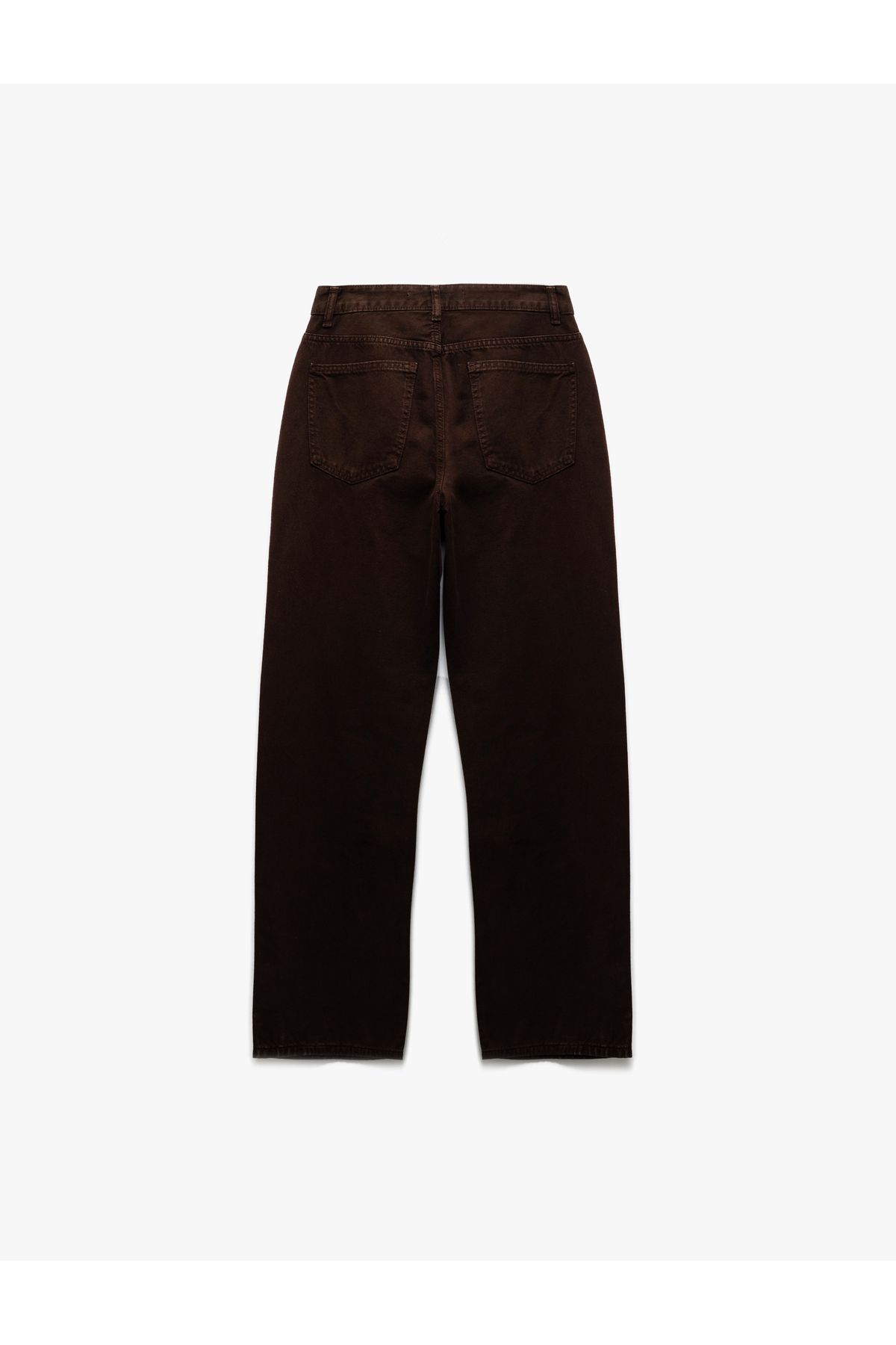 Koton-Loose Fit Wide Leg Pocket Denim Trousers - Loose Straight Fit Jeans 4