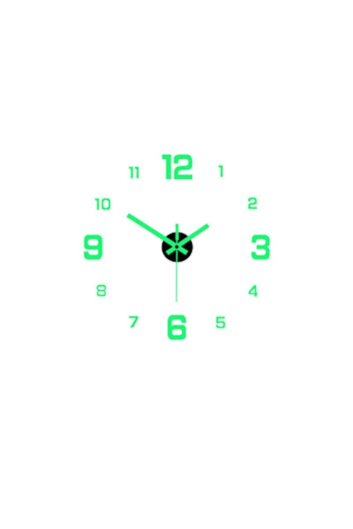 Choice-Glow in the dark 40cm EW Creative Simple Luminous Digital Clock European Style DIY Silent Wall Clock 6