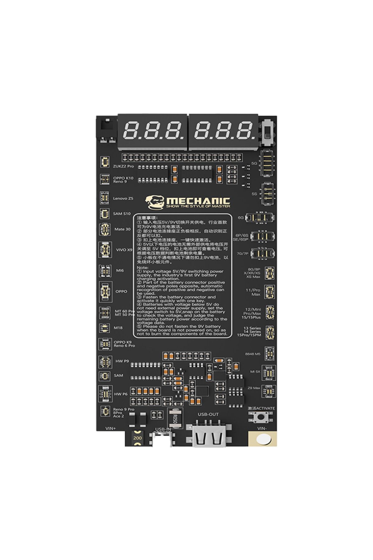 Choice-F918 MECHANIC F918 Battery Active Panel Fast Charge Detection Board For iPhone 5-13 Pro Max Samsung 1