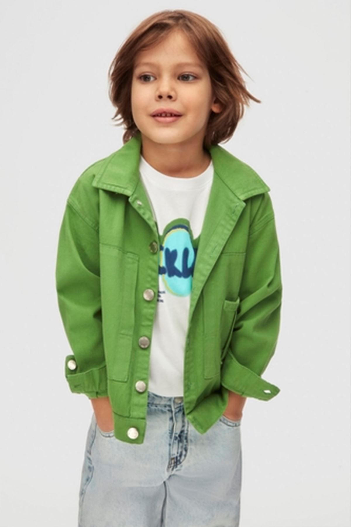 nk kids-48543 Cause Jacket 4/8 Green 1