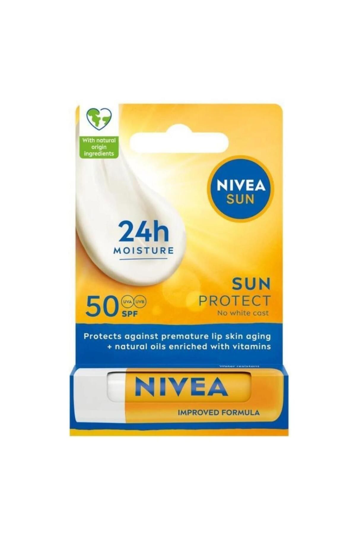 NIVEA Sun Yüksek Güneş Korumalı Dudak Bakım Kremi SPF50 4.8gr