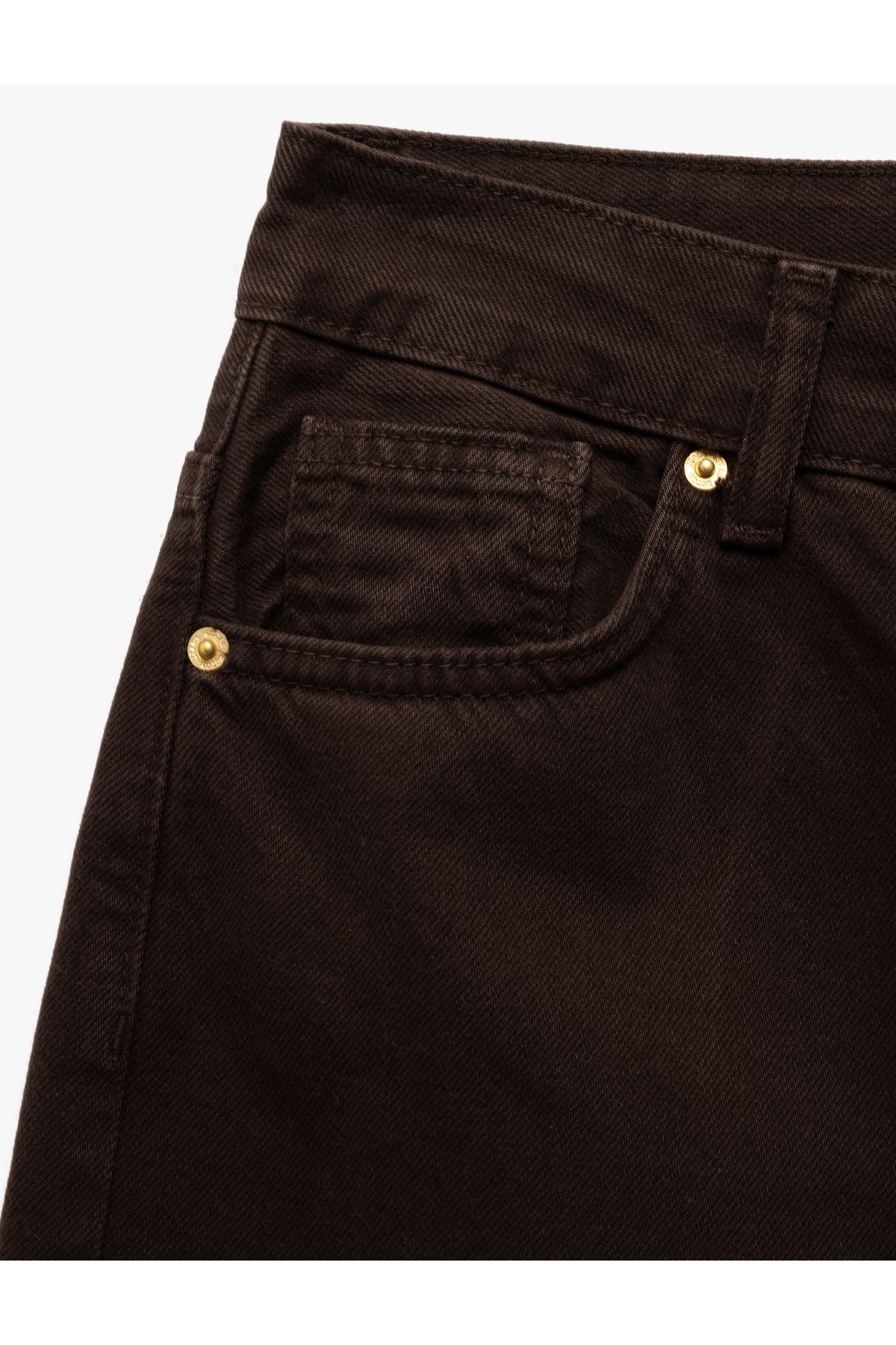 Koton-Loose Fit Wide Leg Pocket Denim Trousers - Loose Straight Fit Jeans 5