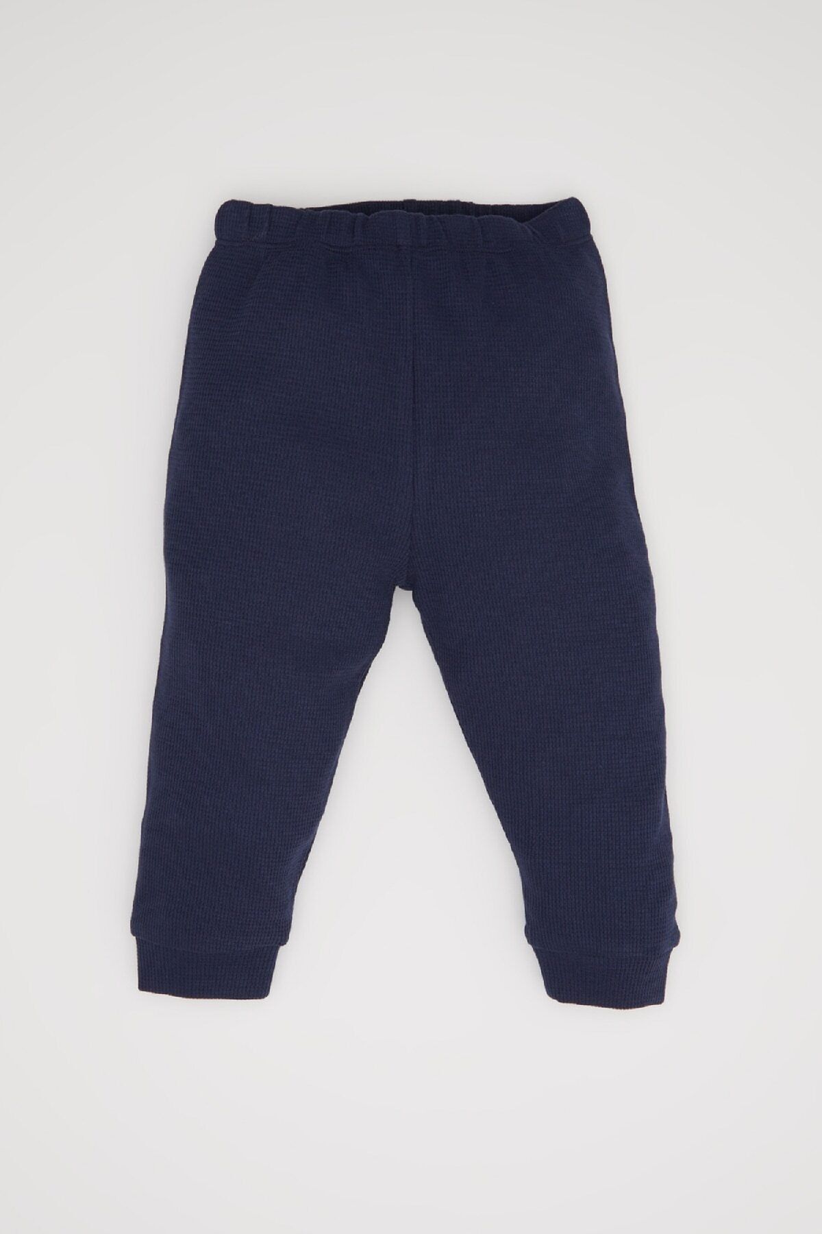 DeFacto-Children's Knitted Pajamas D6810A5 Navy 3