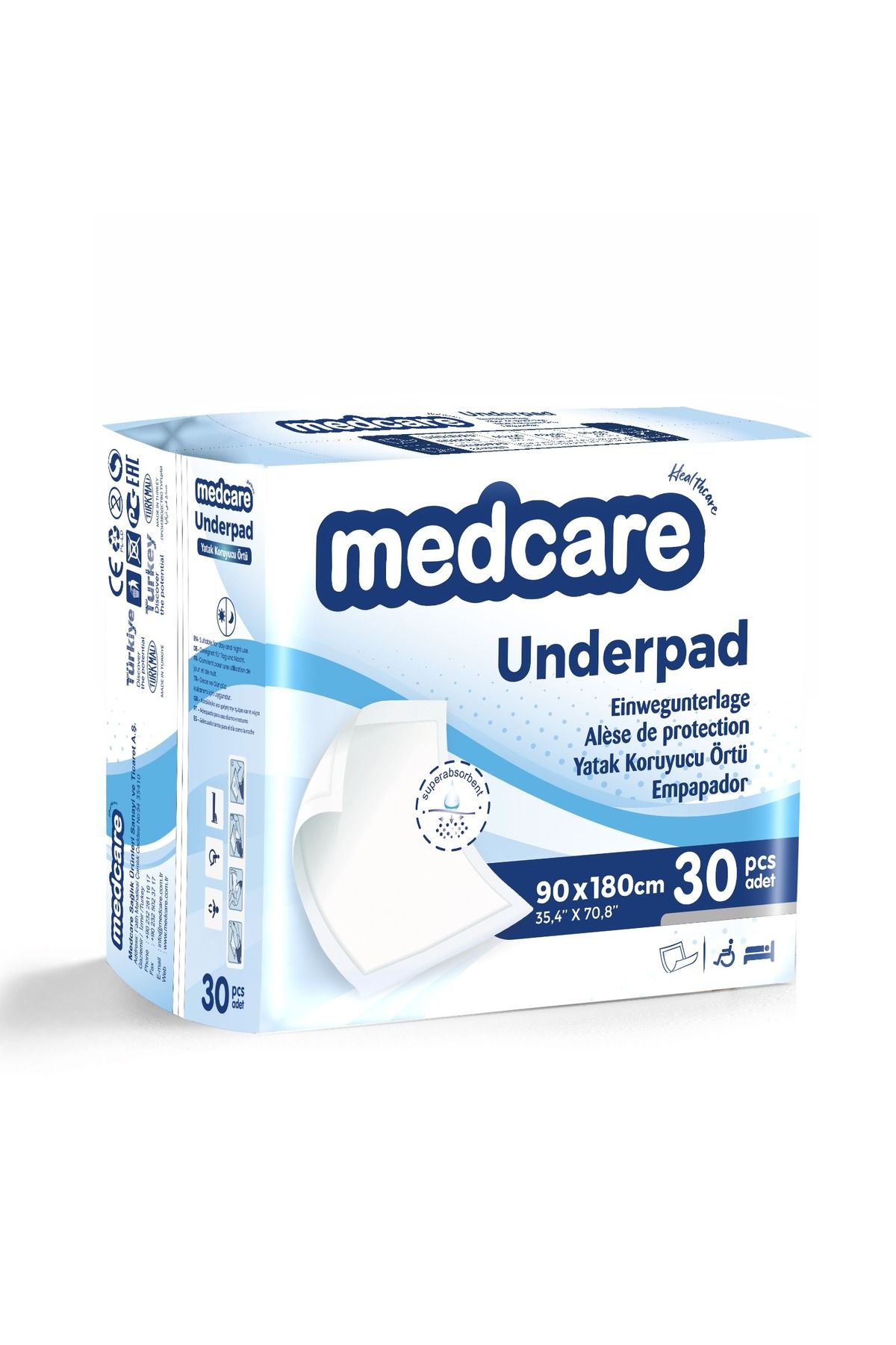 MEDCARE YATAK KORUYUCU/HASTA ALTI SERME- 90x180