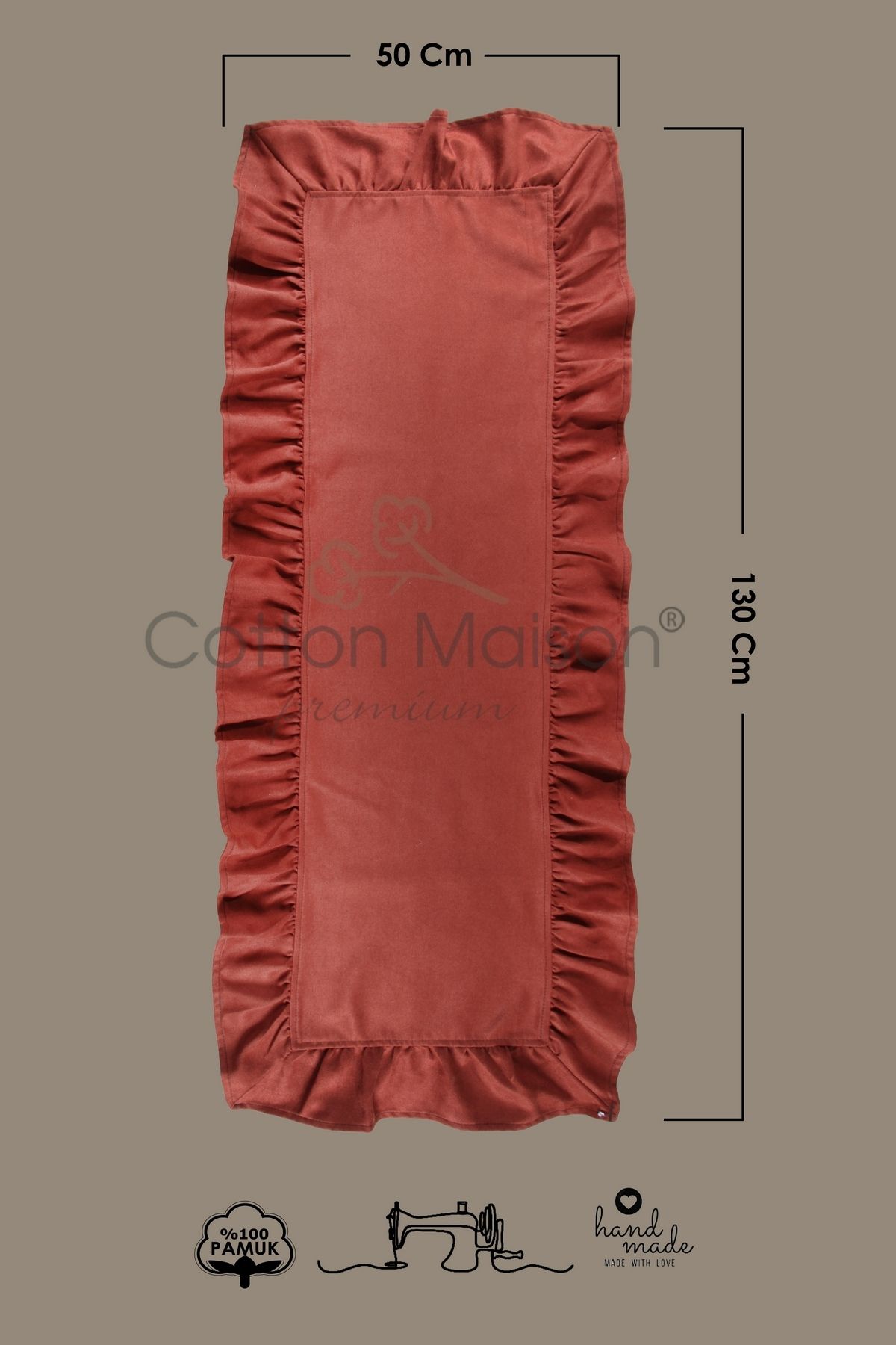 cotton maison-Poli Volanat Runner 50x130 Cm 2