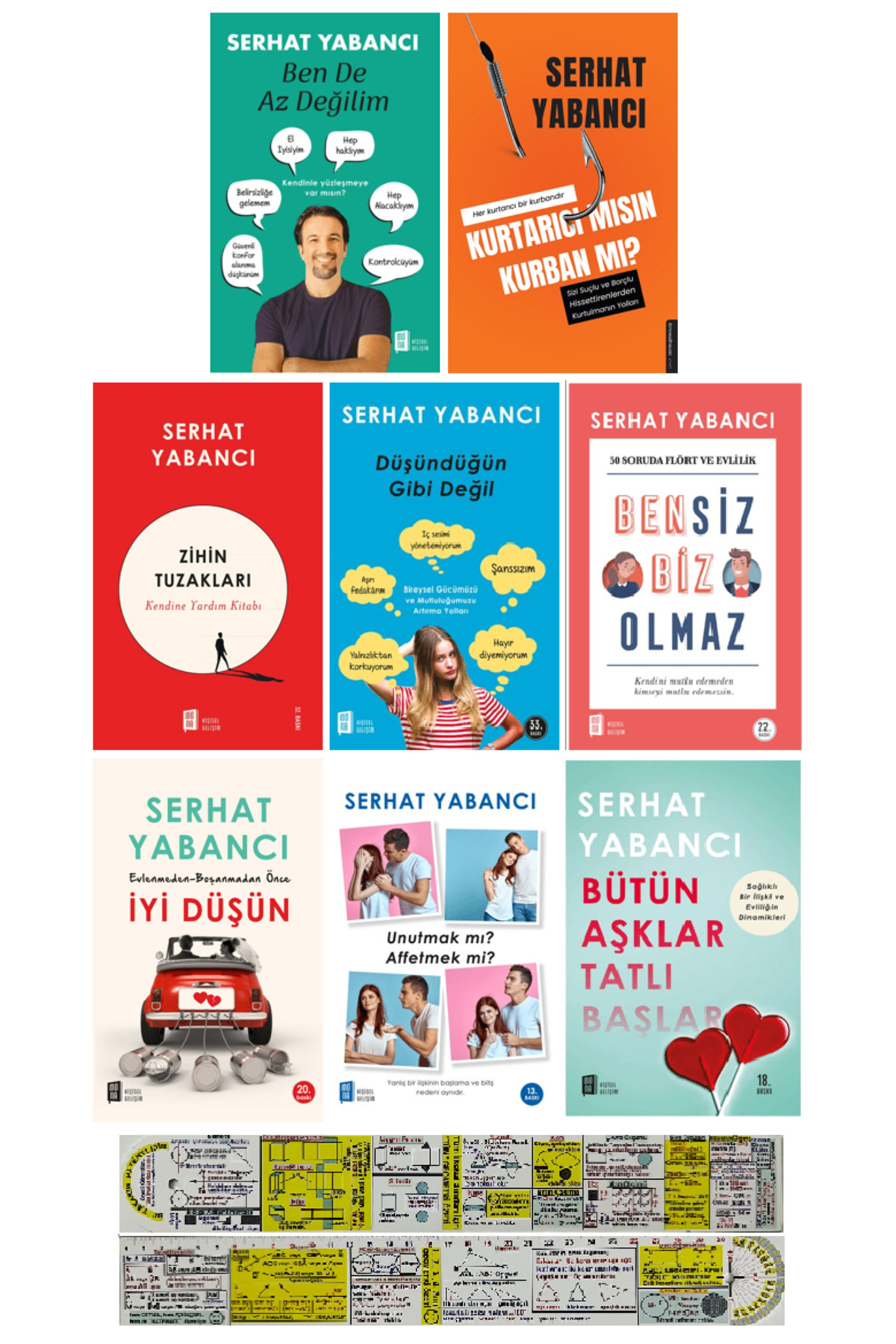 Mona Kitap Serhat Yabancı 8 Kitap Set - Ben De Az Değilim + Mat