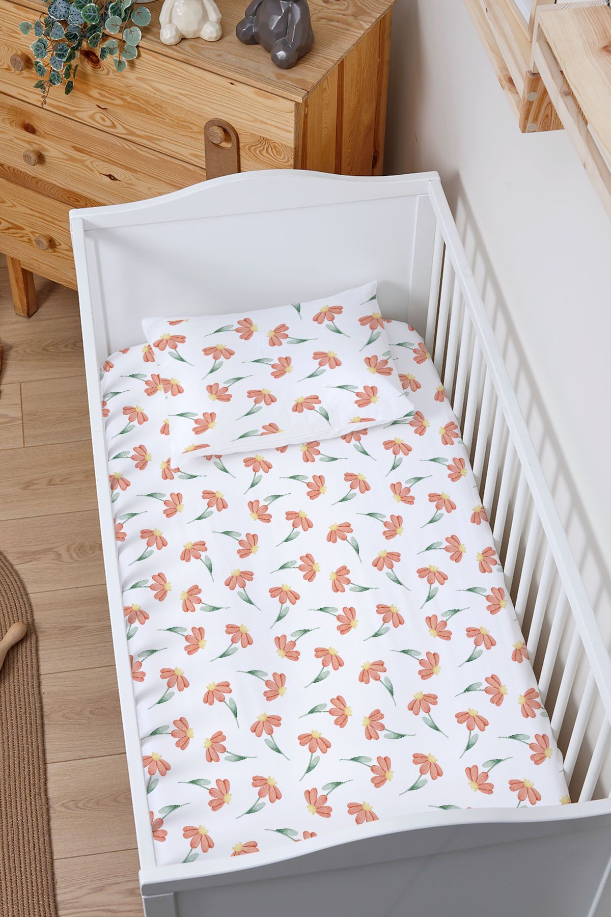 Markkombin-Organic Baby Size Fitted Sheet Set - Nature Love 1