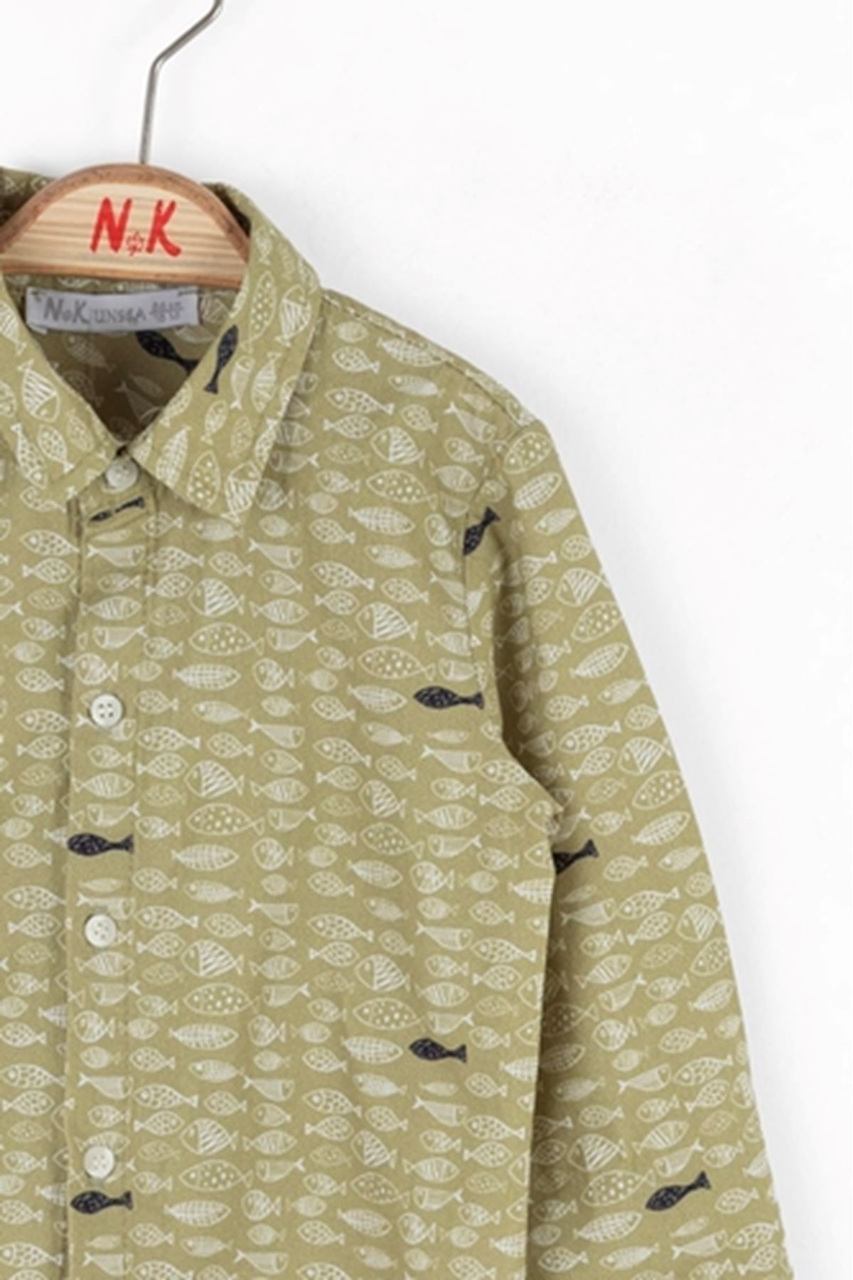 Nk Kids 48606 SARDINA GÖMLEK YEŞİL 1/4 fotoğrafı 3 (önizleme)