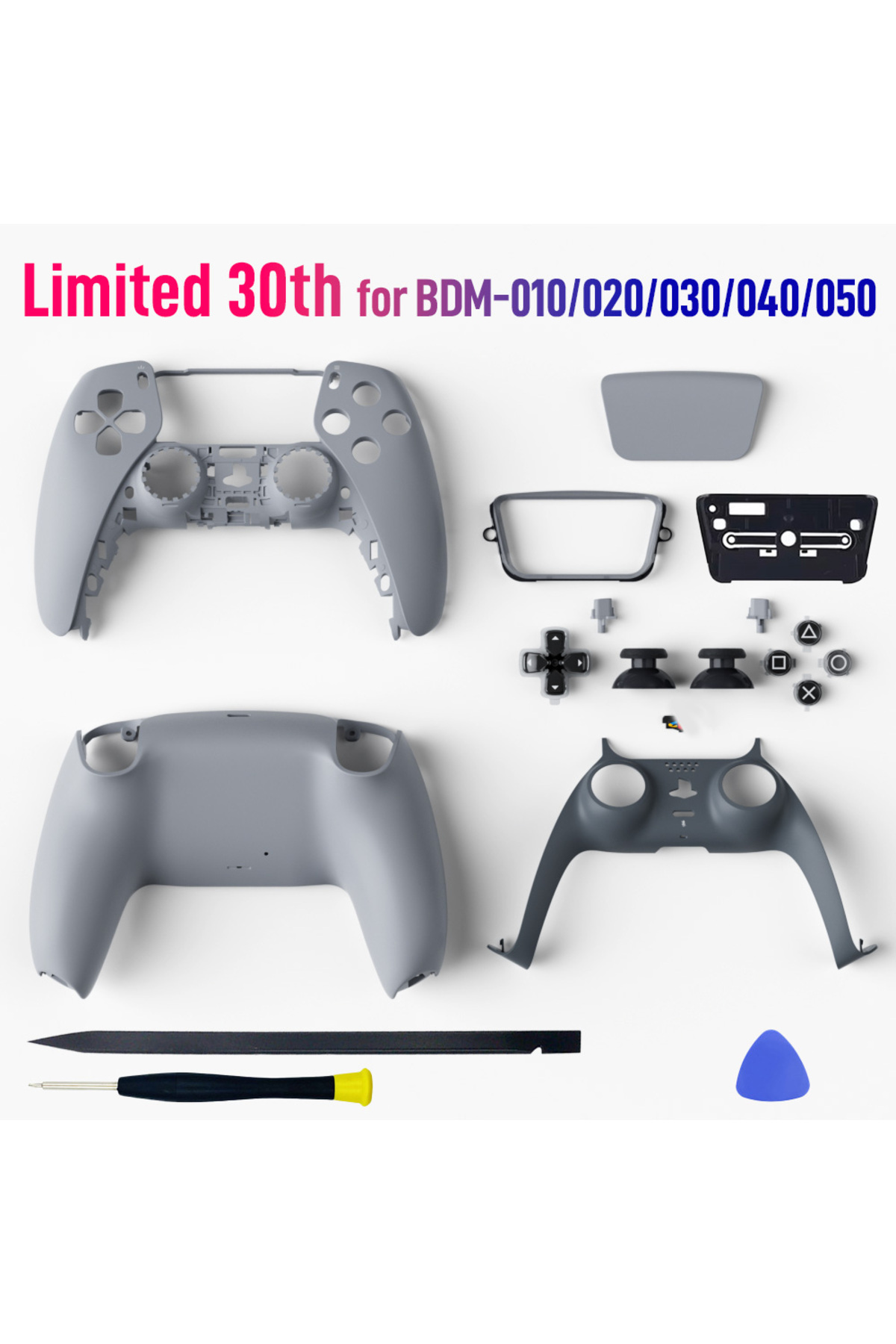 Storm Wyrm-ControllerShell 30th Limited 30th Anniversary for PS5 Controller Shell Back Front Cover Playstation 1