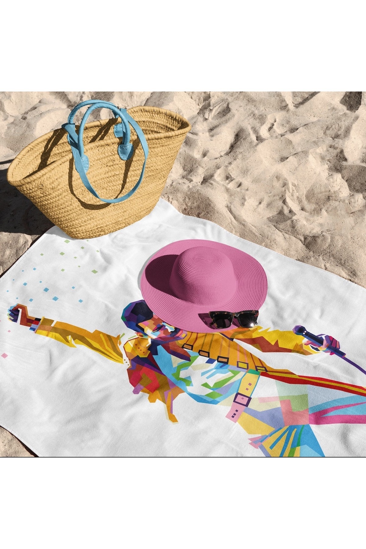 The Lucid Lab-Freddie Mercury Beach Towel 1