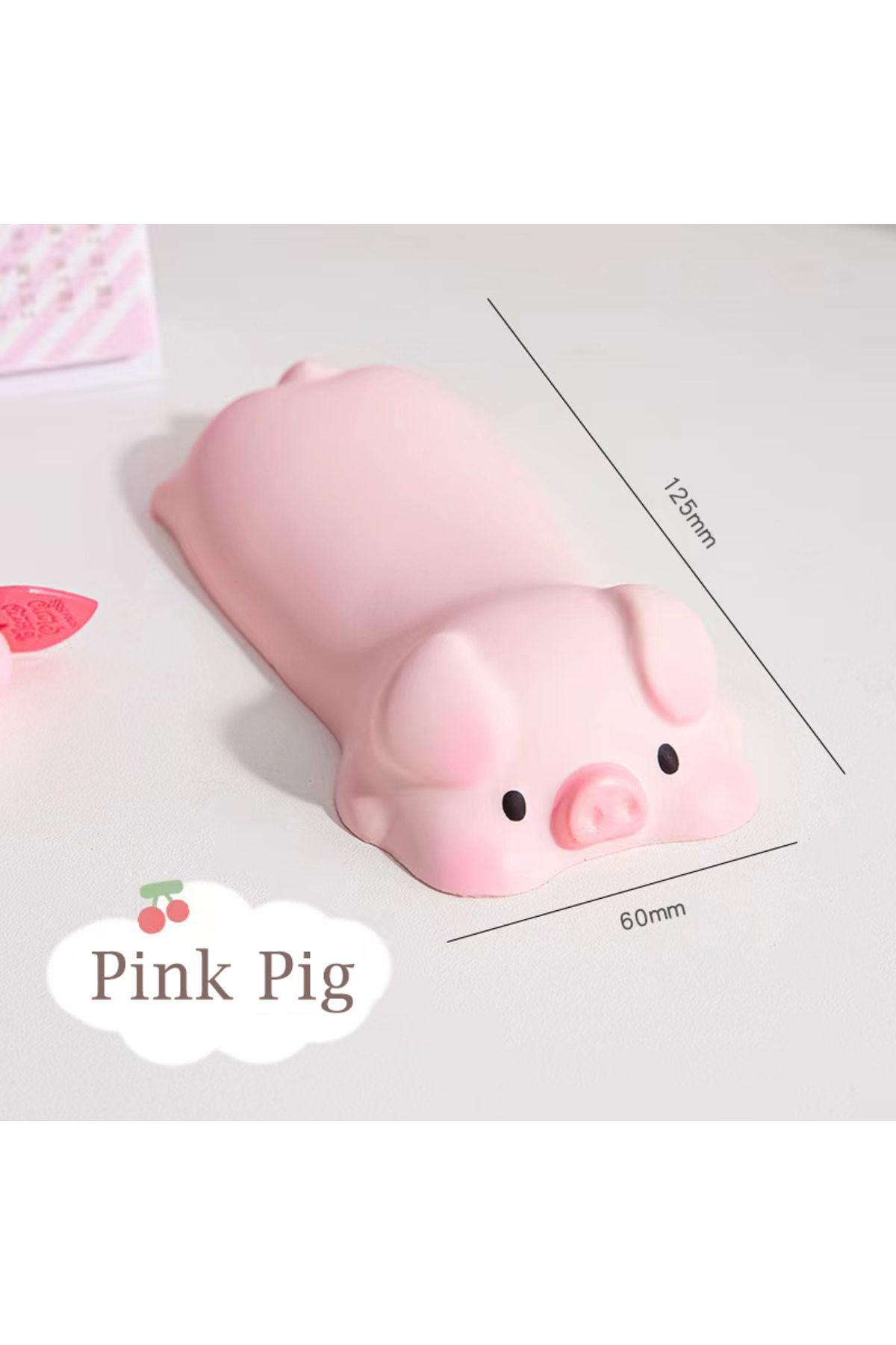 Mairuige-Pink Pig Cute Mouse Pad Keyboard Mouse Wrist Rest Support Girl Soft Computer Laptop Desk Mat Typing 1