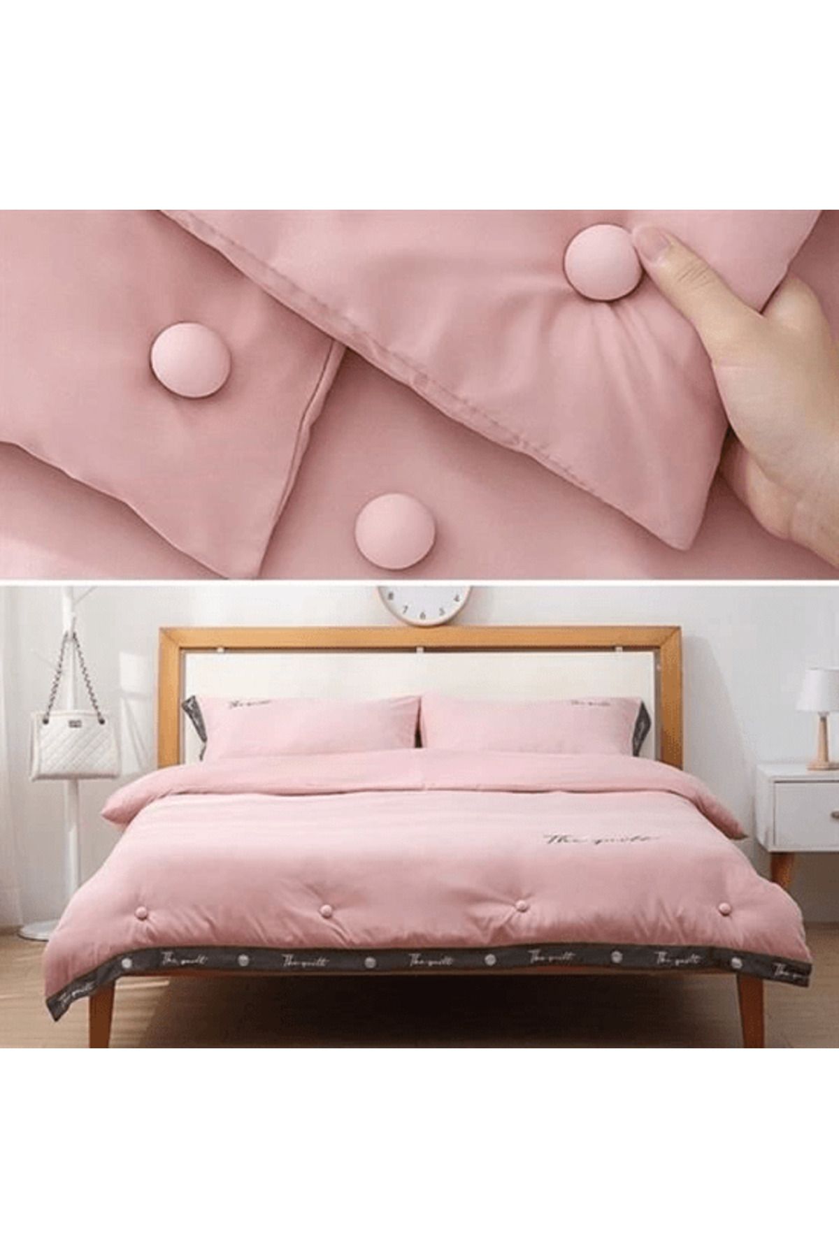 NEZADE STORE-4 Pieces Mushroom Model Duvet Cover and Sheet Holder Stabilizer (Lysine) 2