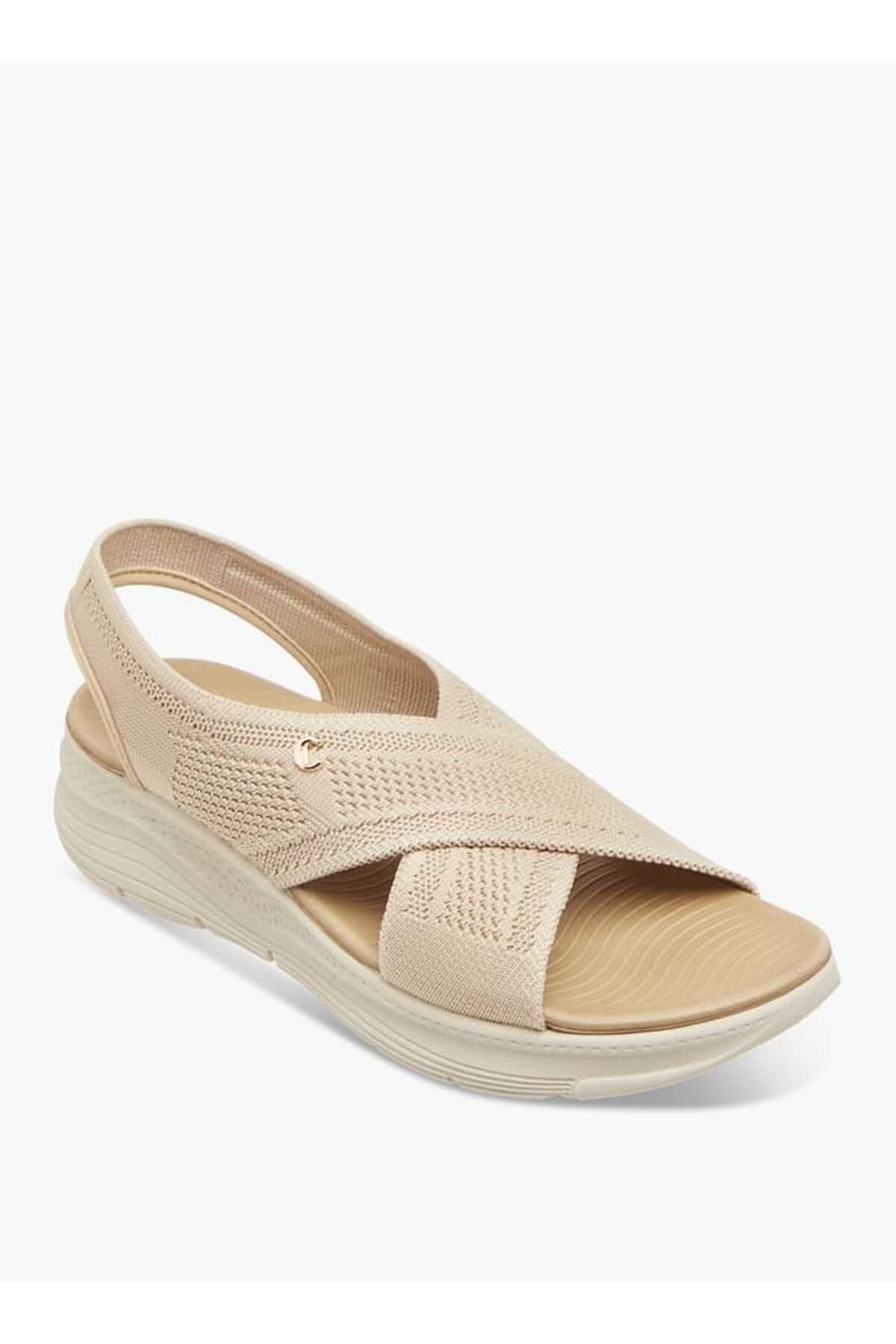 Le Confort-Le Confort Flyknit Textured Cross Strap Sandals with Backstrap 2