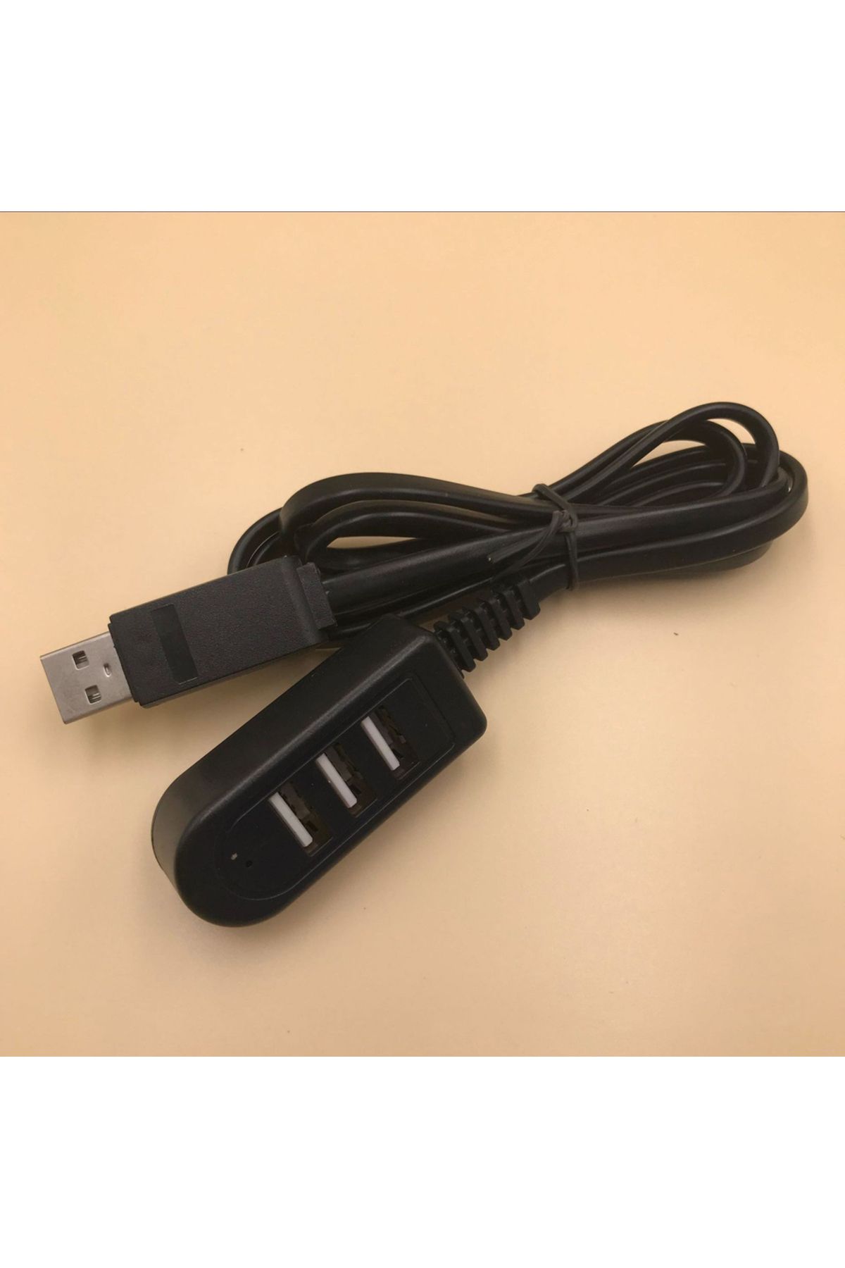 Choice-1pcs 1.18m 3 In 1 USB Splitter Socket Multi-function 3A Charger Converter USB Port Hub Digital Data 1