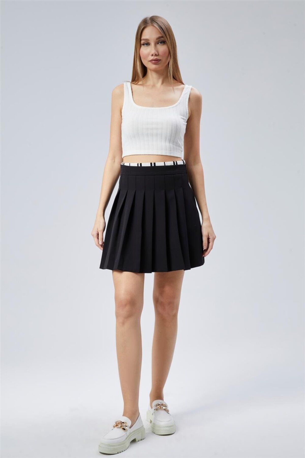 HomeStore-ElbiseEtek Mini Pleated Dress 1