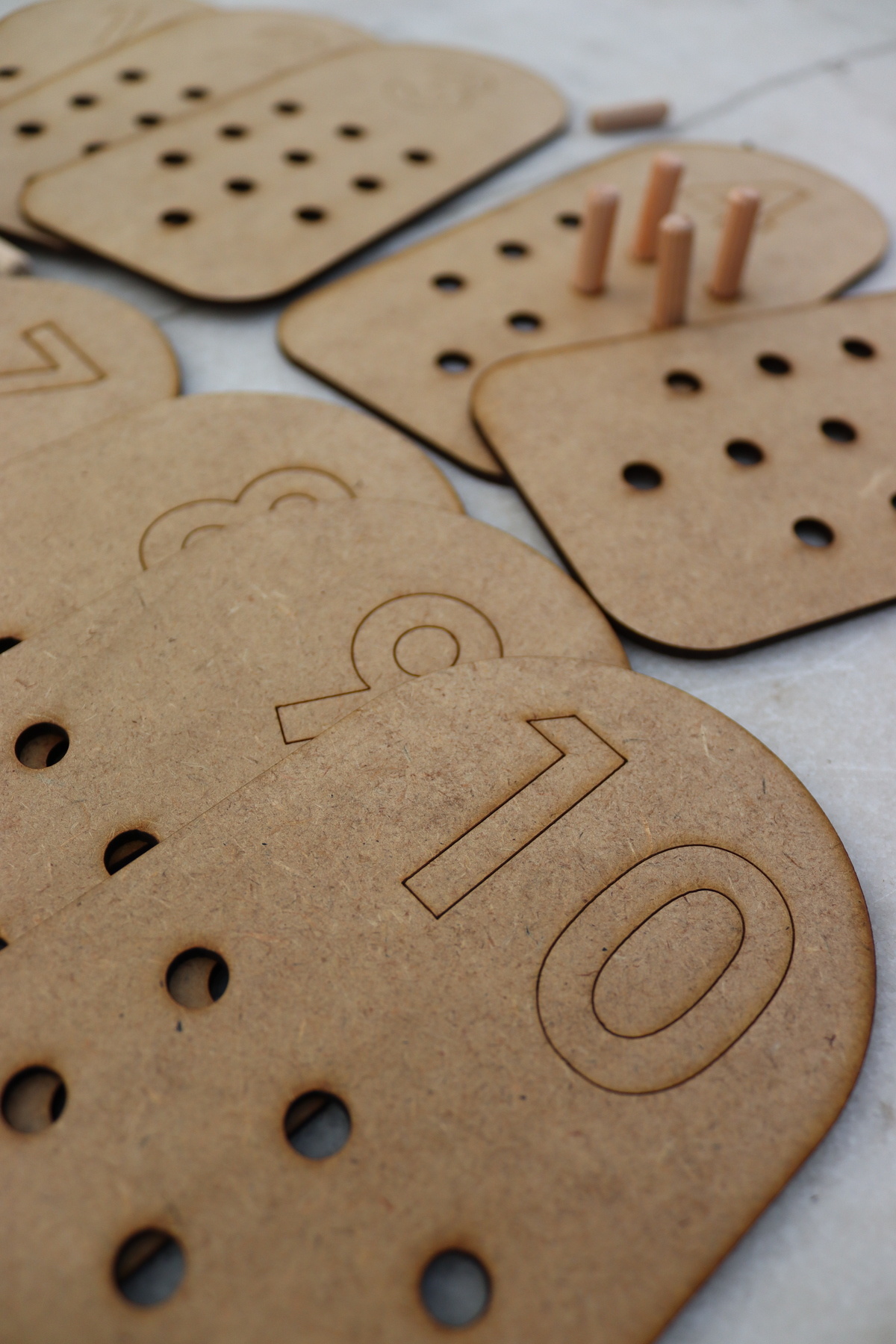 Assa Wood Ahşap Sayı Kartları - Montessori Eğitim Seti (KESE HEDİYEMİZDİR) fotoğrafı 5 (önizleme)